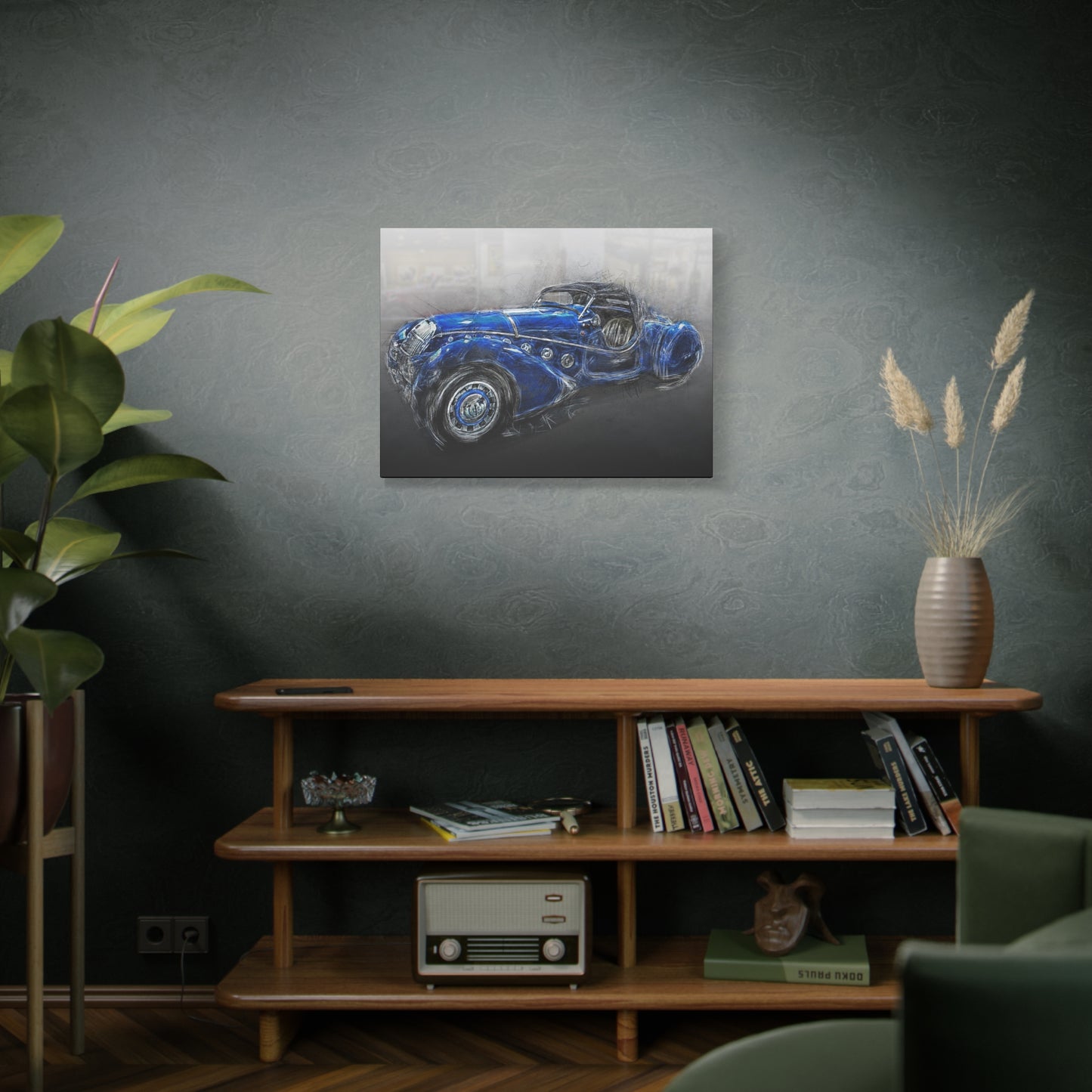 Car Matte Canvas, Stretched, 1.25"