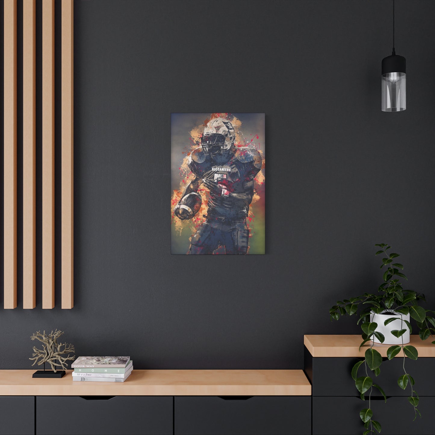 Football Matte Canvas, Stretched, 1.25"