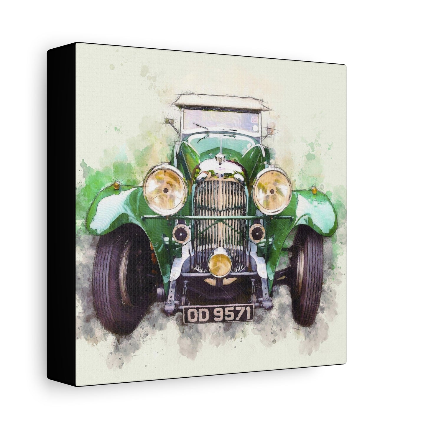 Car Matte Canvas, Stretched, 1.25"