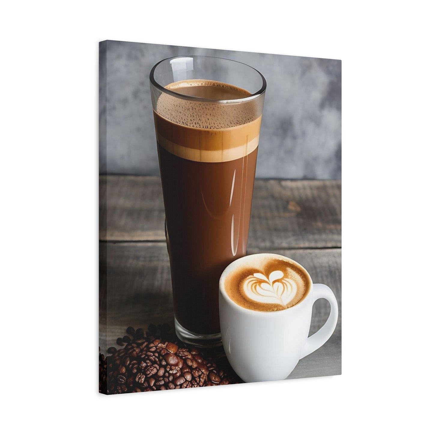Coffee AI Gen Matte Canvas, Stretched, 1.25"