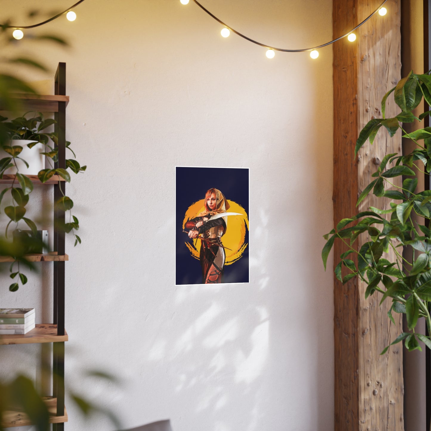 Cosplay Woman Warrior Photo Art Paper Posters