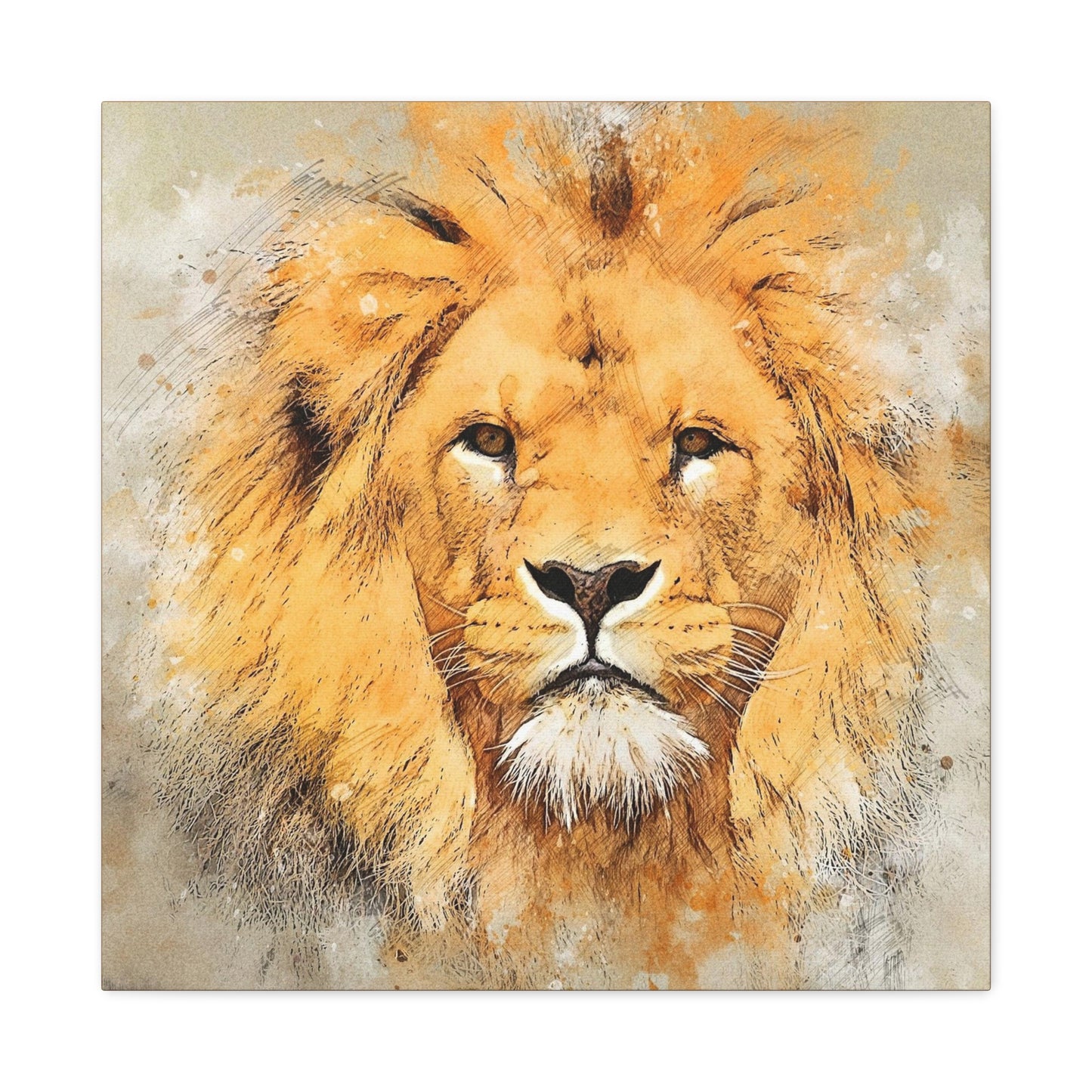 Lion Matte Canvas, Stretched, 1.25"