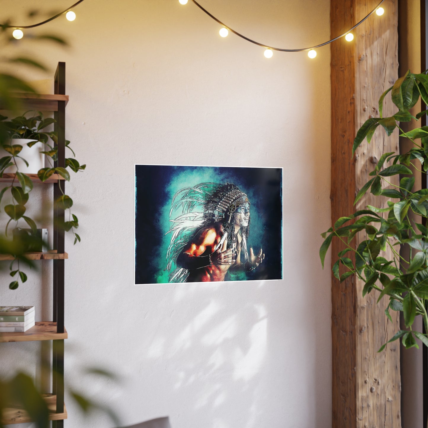 First Nation Man Photo Art Paper Posters