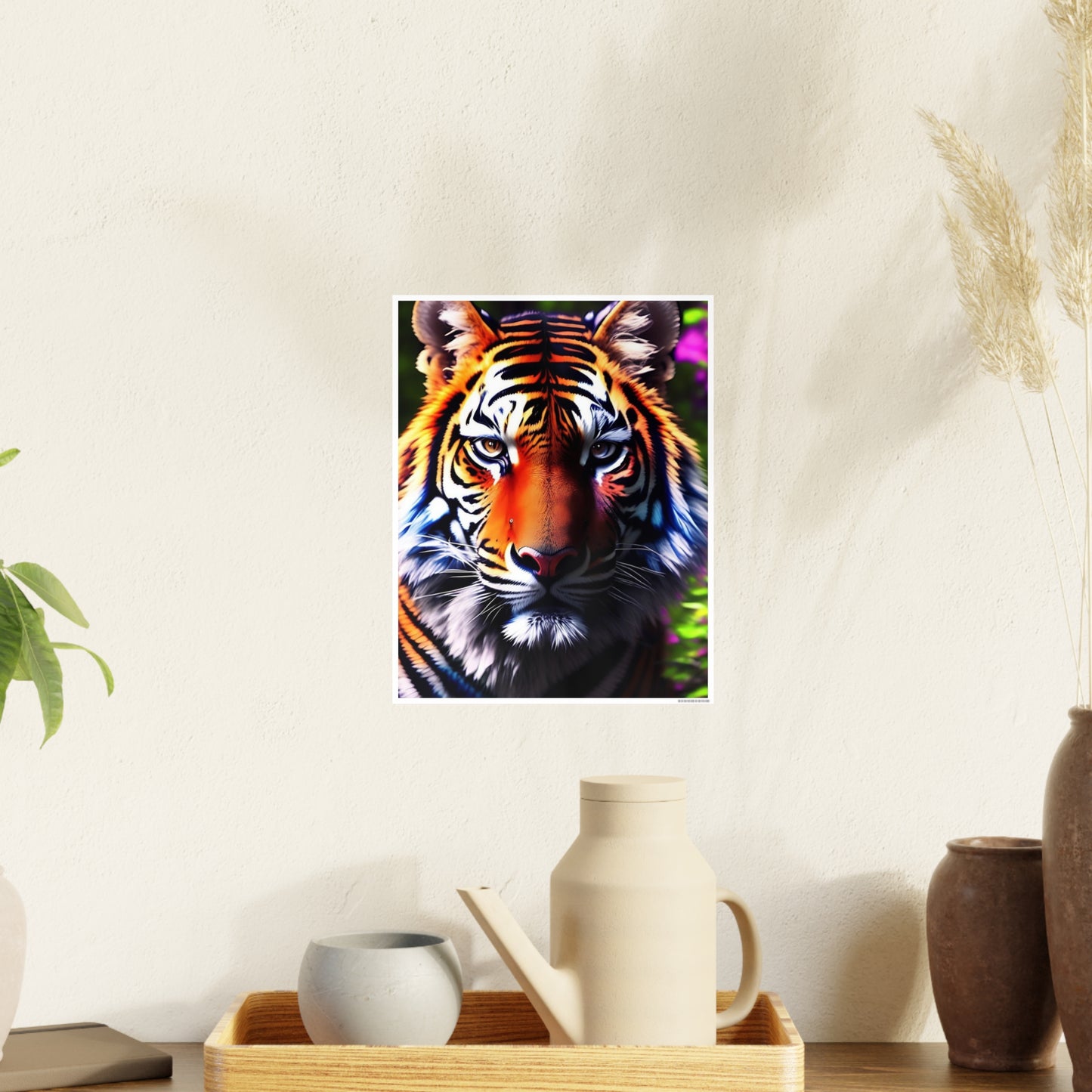 Tiger AI Gen Photo Art Paper Posters