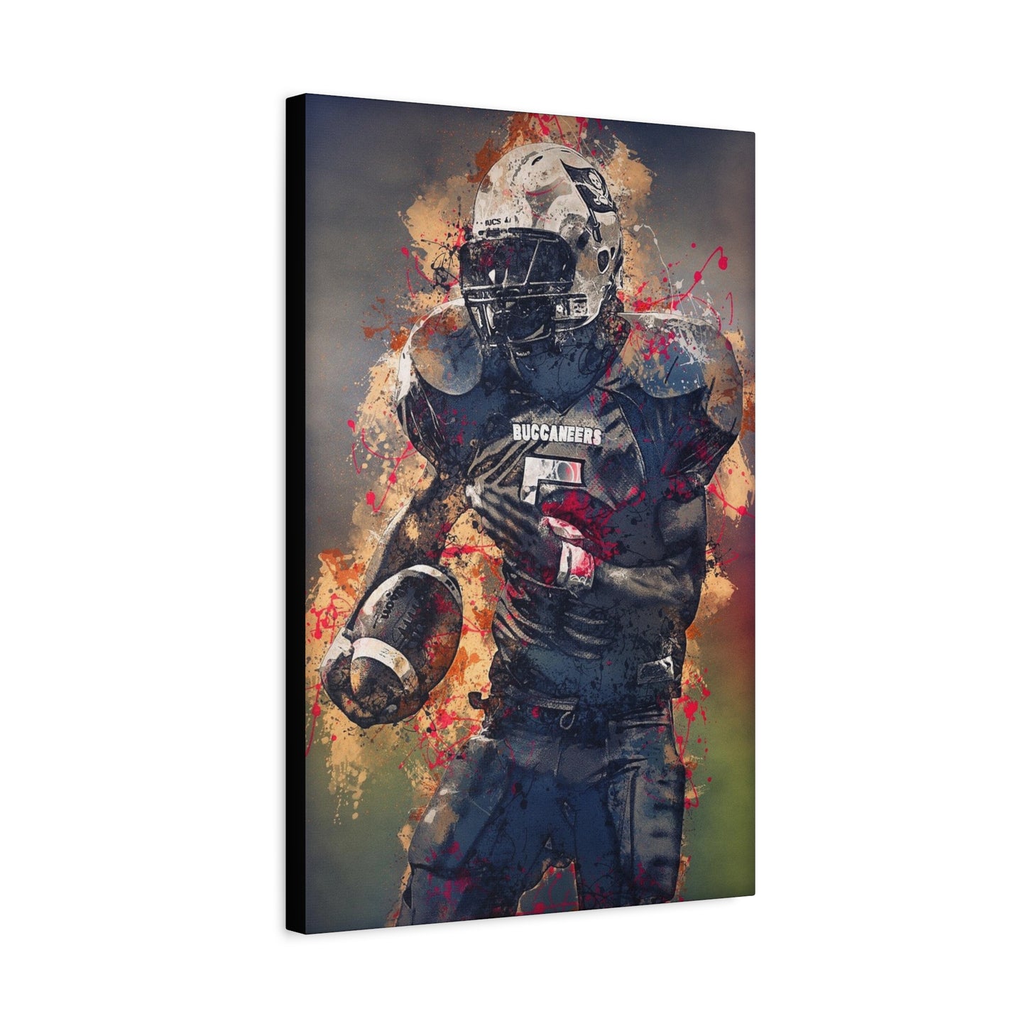 Football Matte Canvas, Stretched, 1.25"