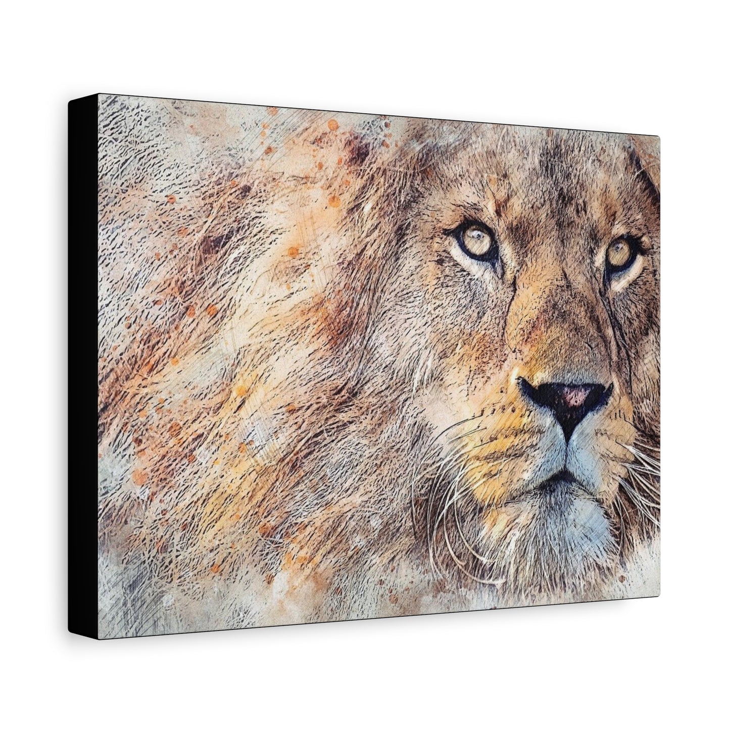Lion Matte Canvas, Stretched, 1.25"