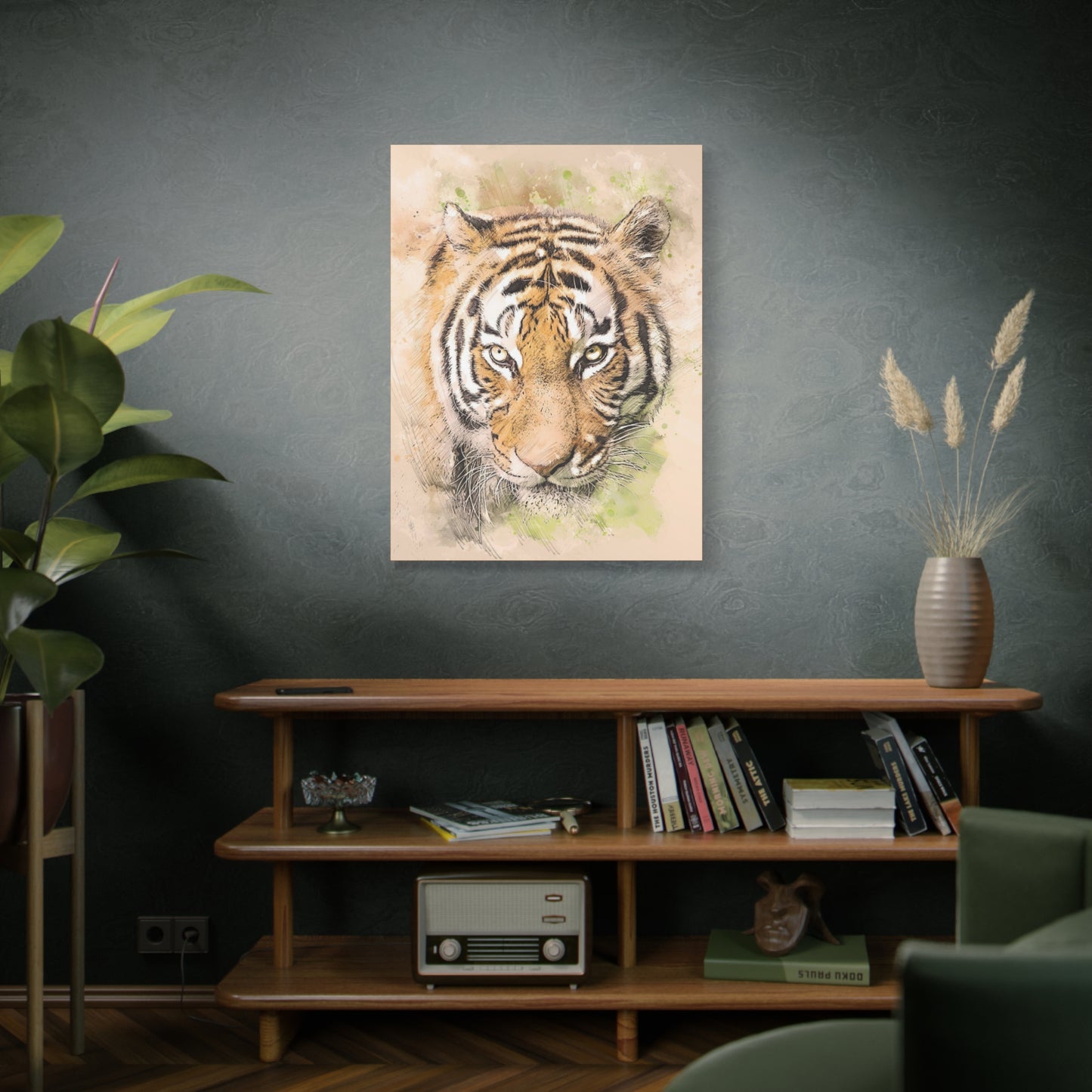 Tiger Matte Canvas, Stretched, 1.25"