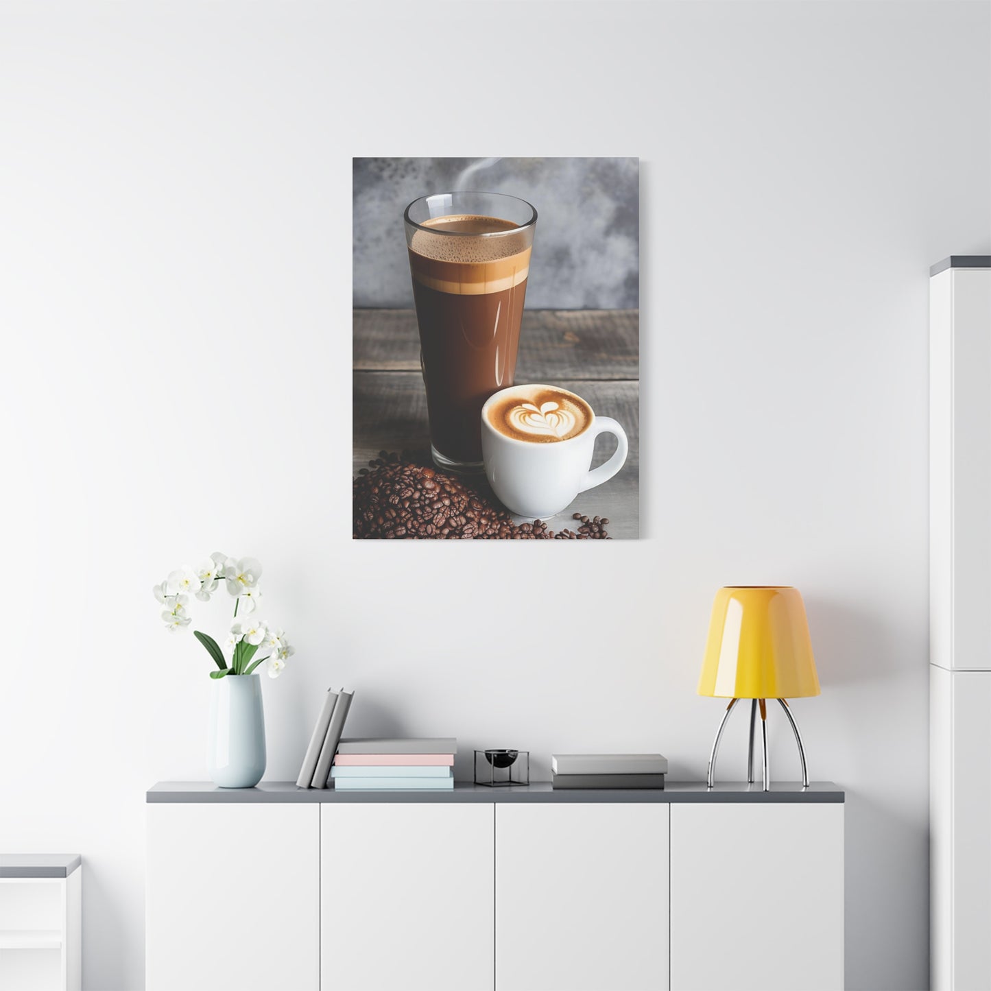 Coffee AI Gen Matte Canvas, Stretched, 1.25"
