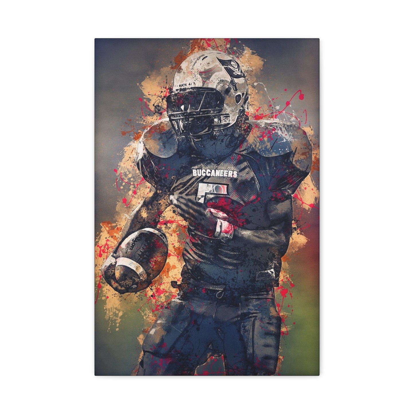Football Matte Canvas, Stretched, 1.25"