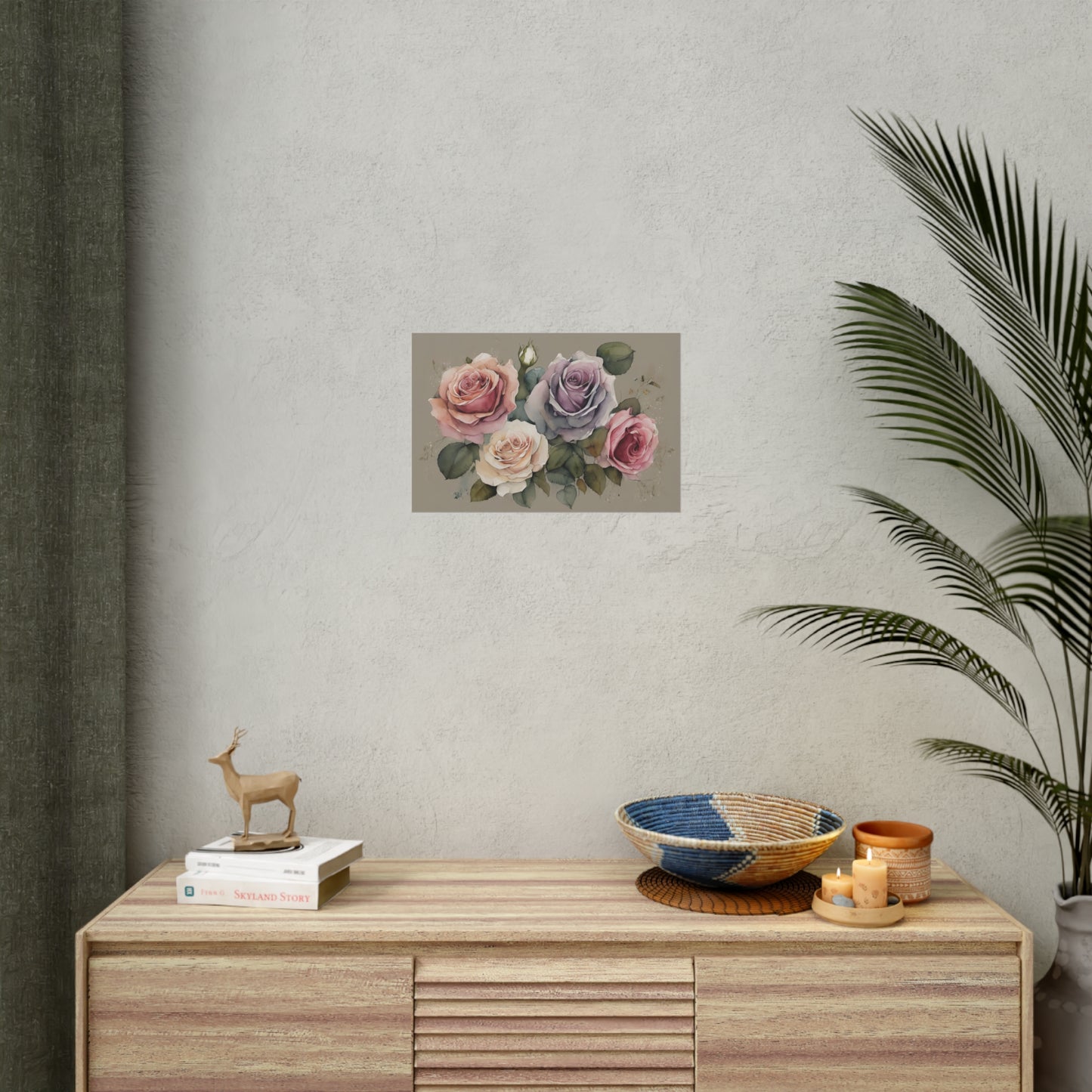 Roses AI Gen Rolled Posters