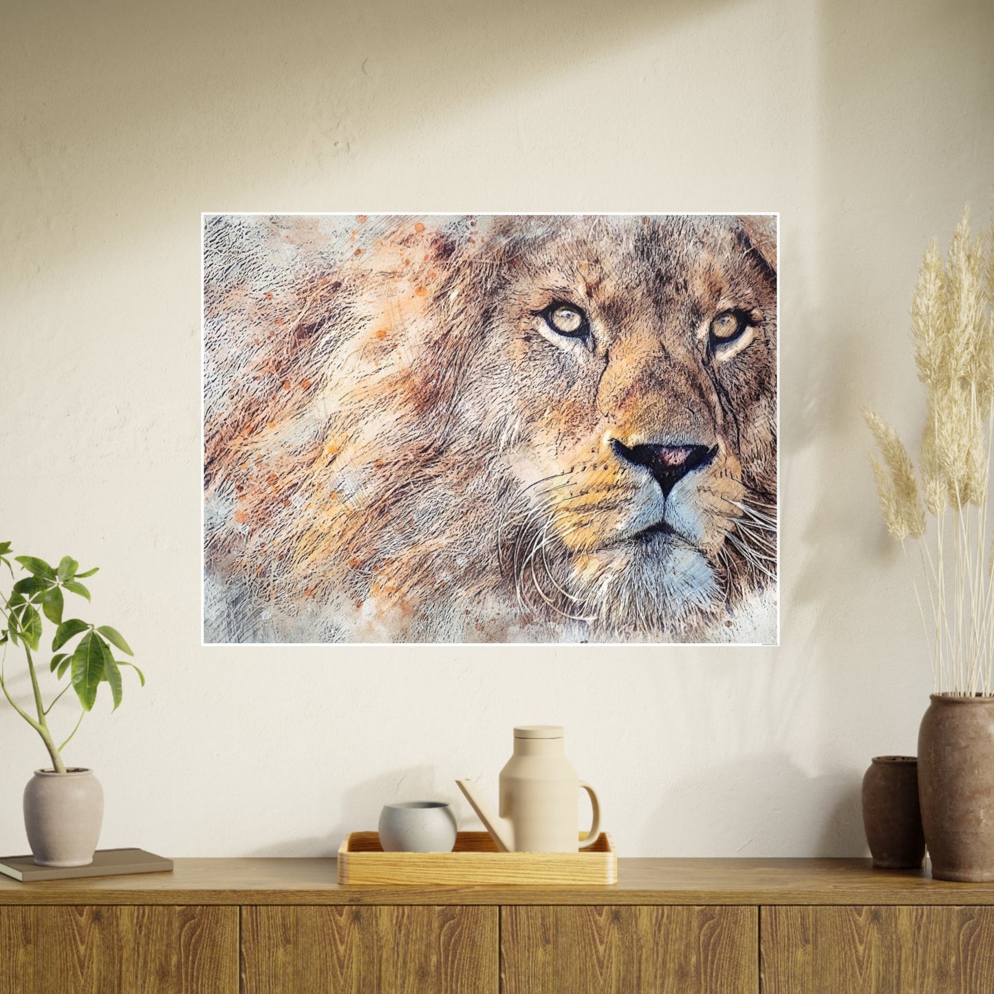 Lion Photo Art Paper Posters