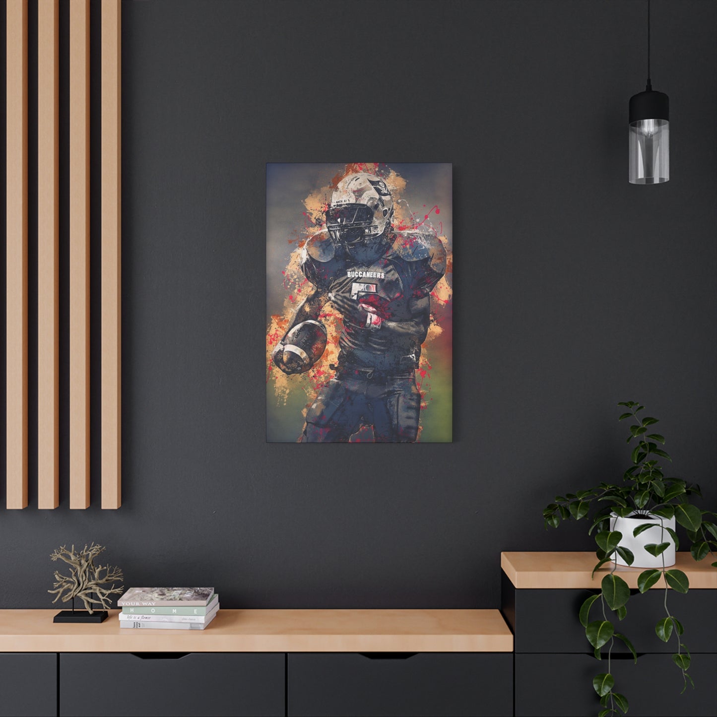 Football Matte Canvas, Stretched, 1.25"