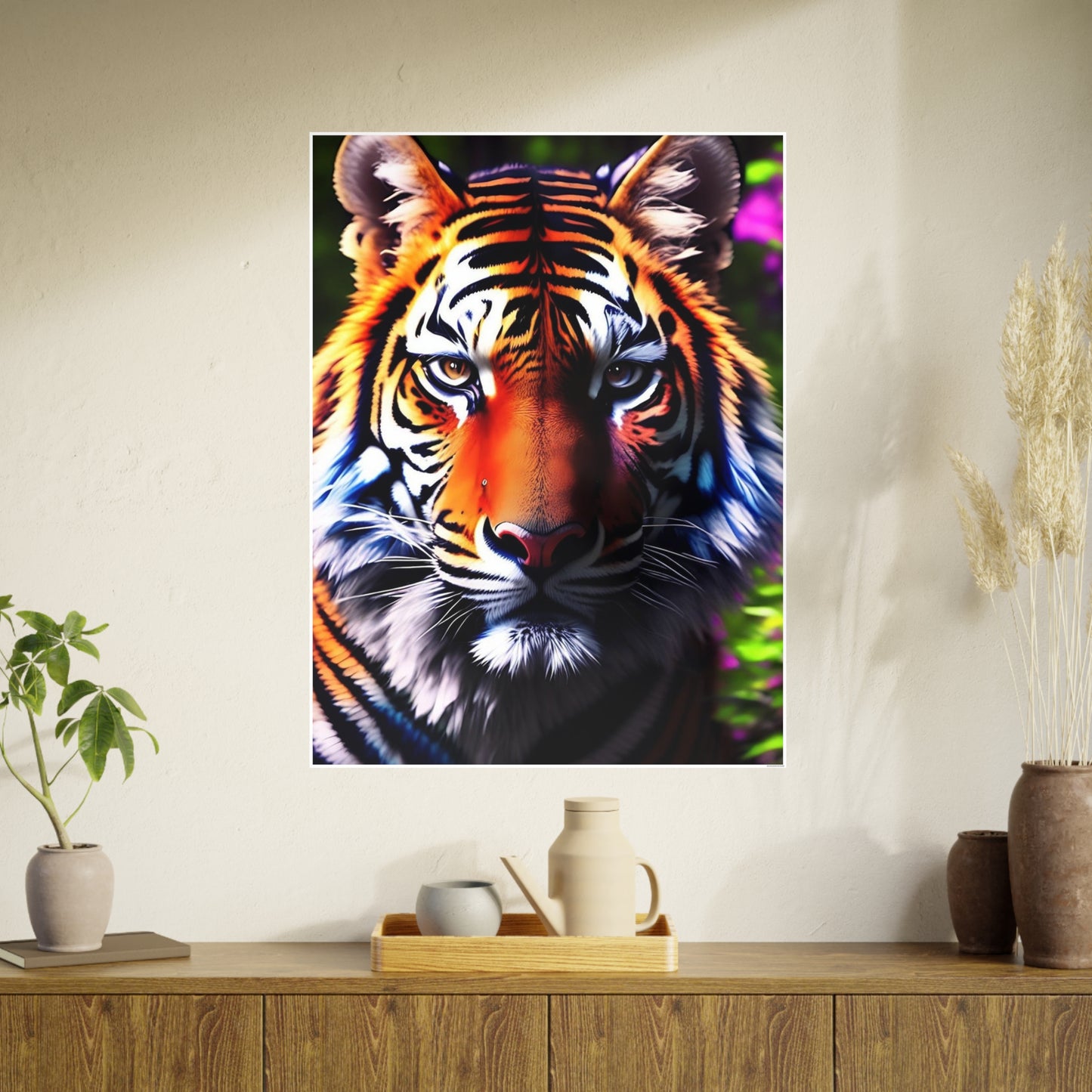 Tiger AI Gen Photo Art Paper Posters
