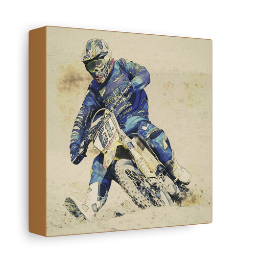 Motocross Matte Canvas, Stretched, 1.25"