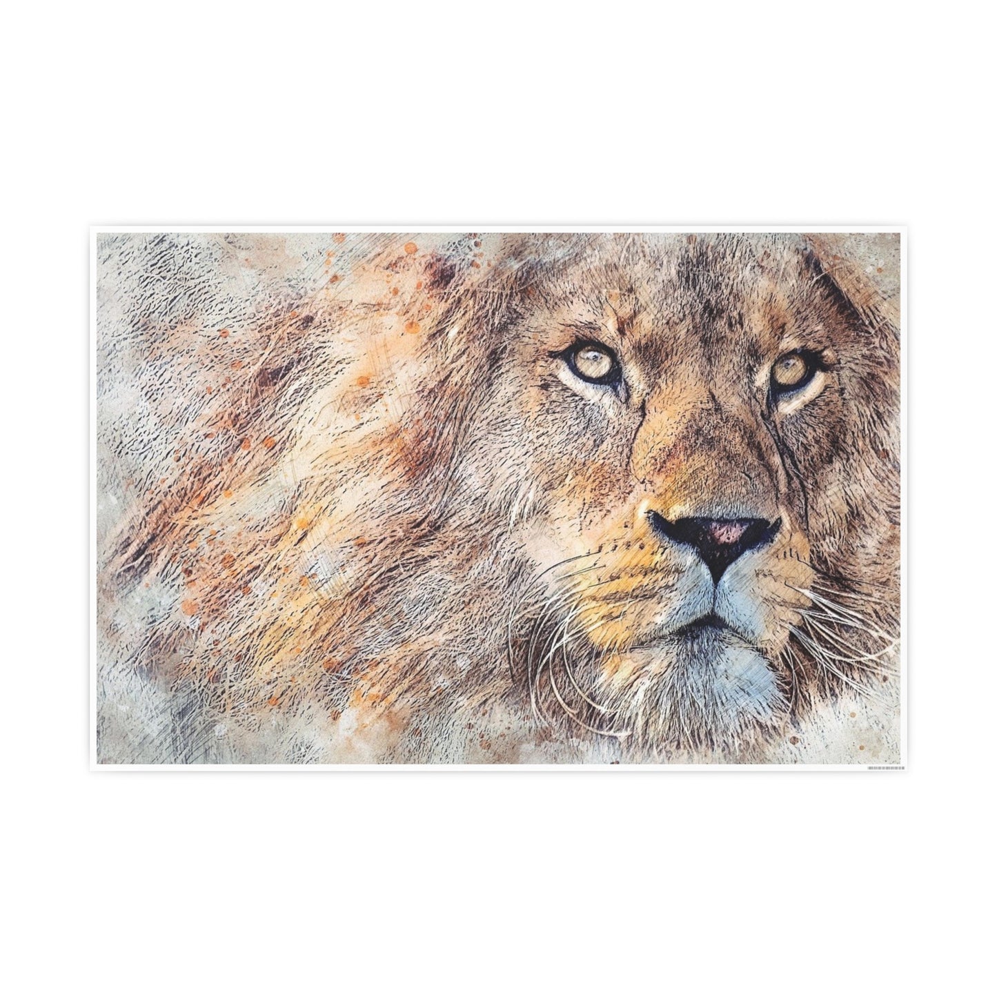 Lion Photo Art Paper Posters