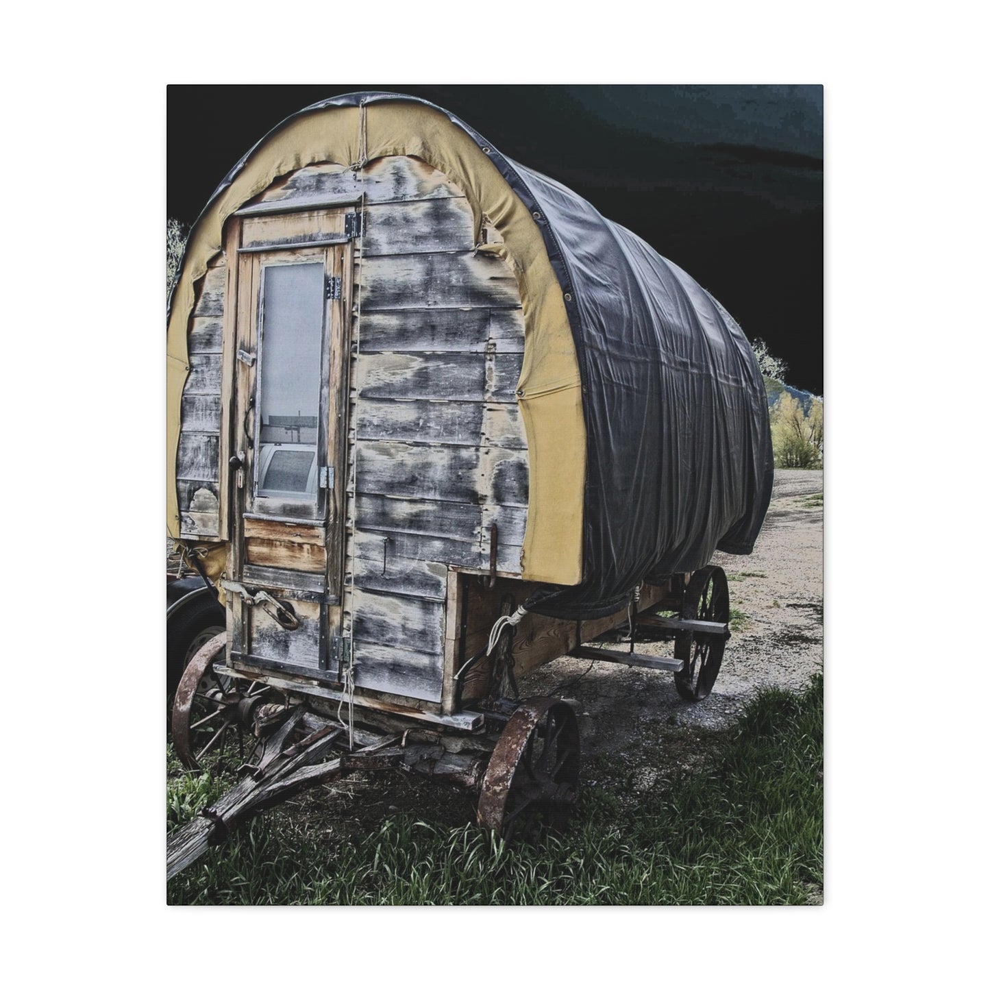 Chuck Wagon Matte Canvas, Stretched, 1.25"