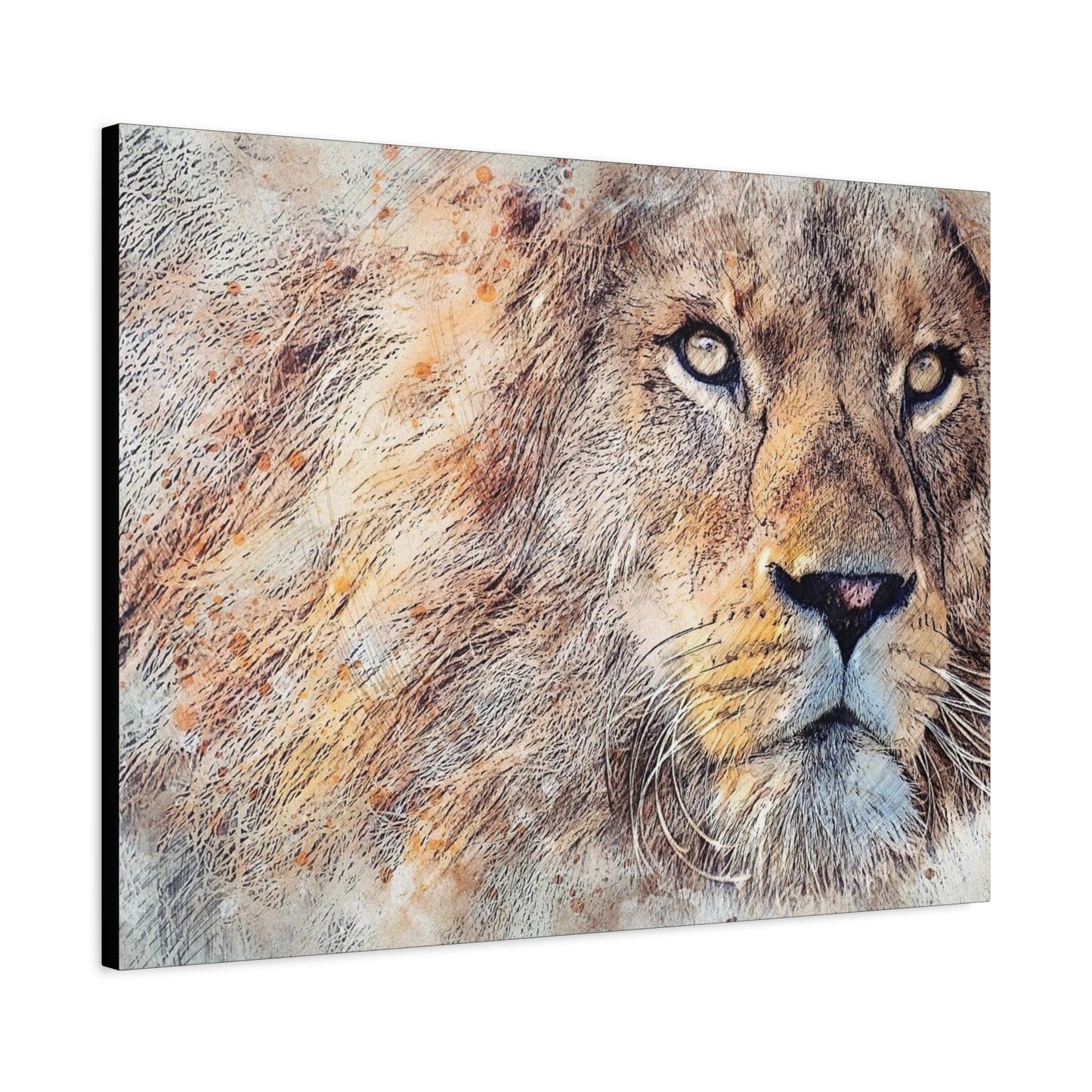 Lion Matte Canvas, Stretched, 1.25"