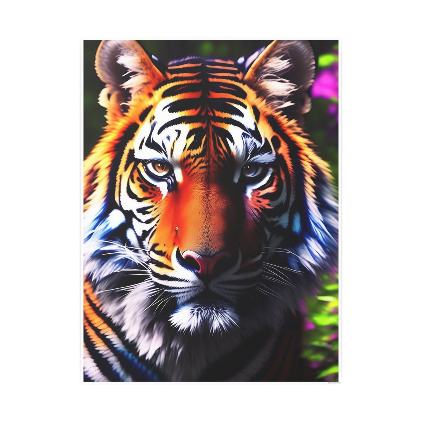 Tiger AI Gen Photo Art Paper Posters