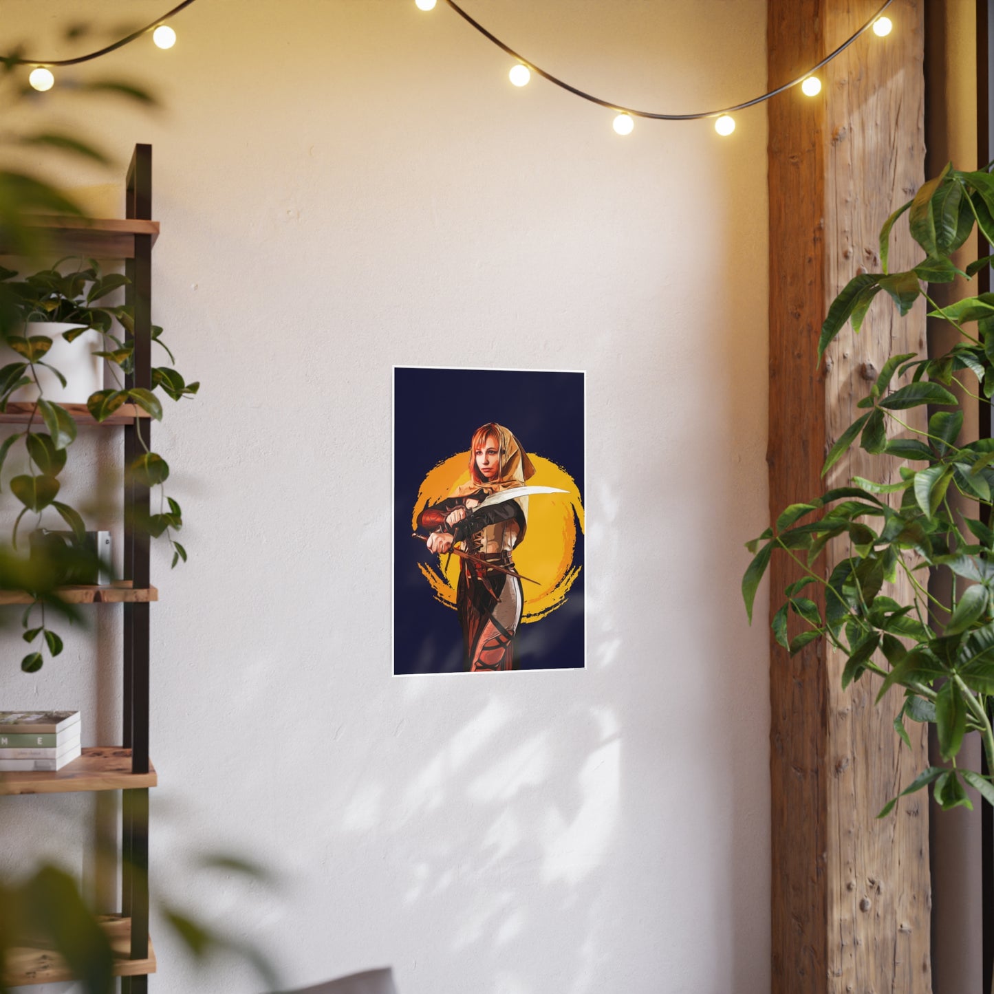 Cosplay Woman Warrior Photo Art Paper Posters