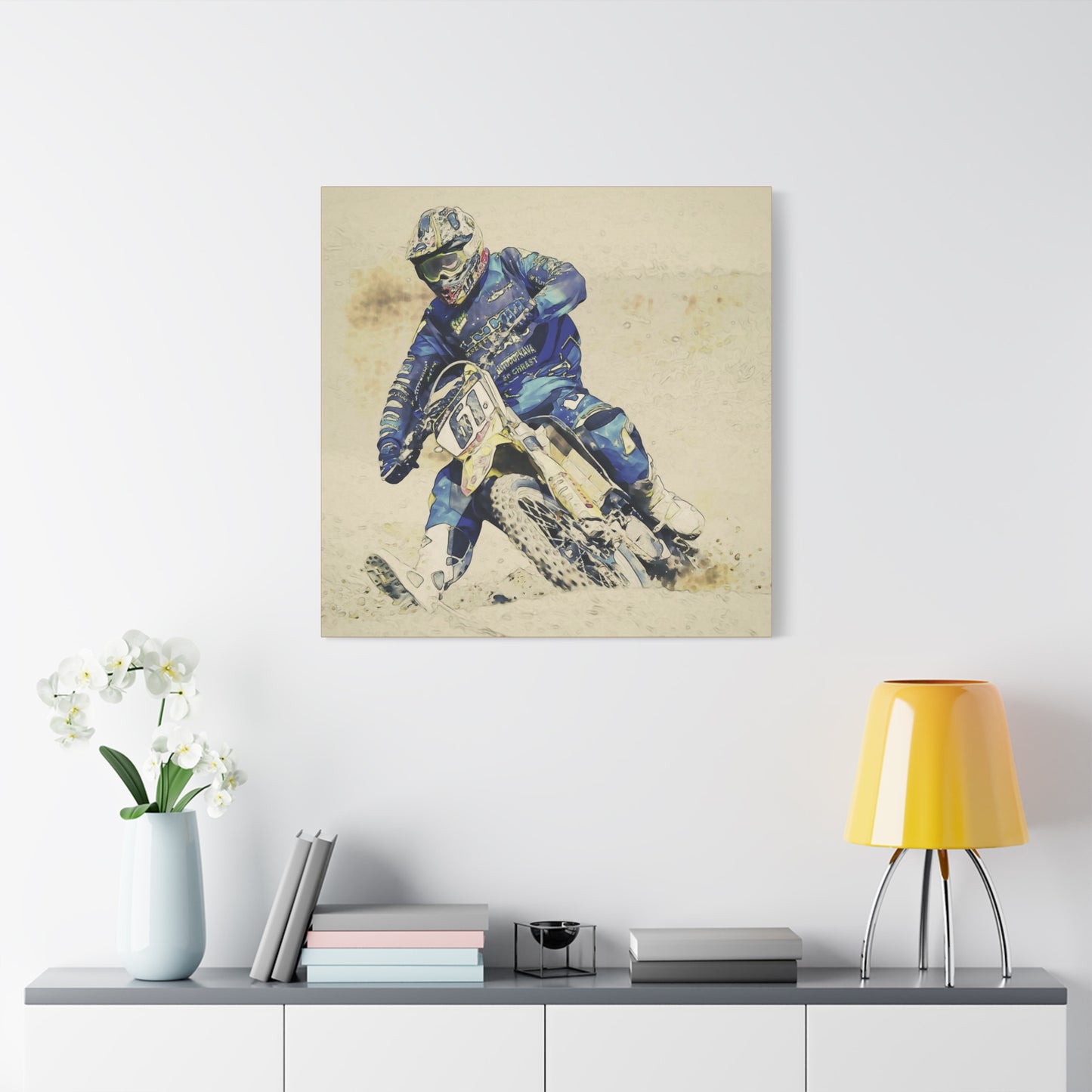 Motocross Matte Canvas, Stretched, 1.25"