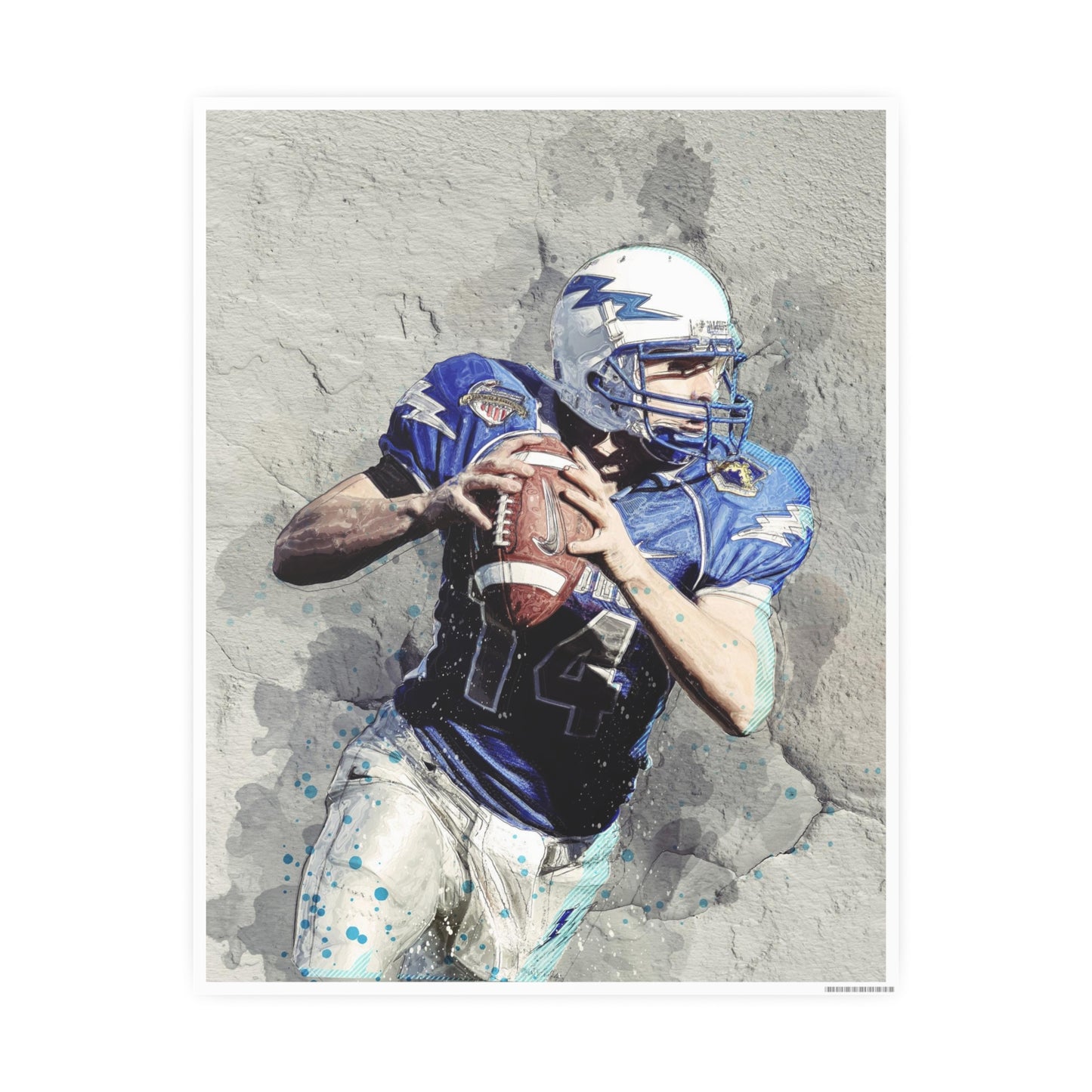 Quarterback Photo Art Paper Posters