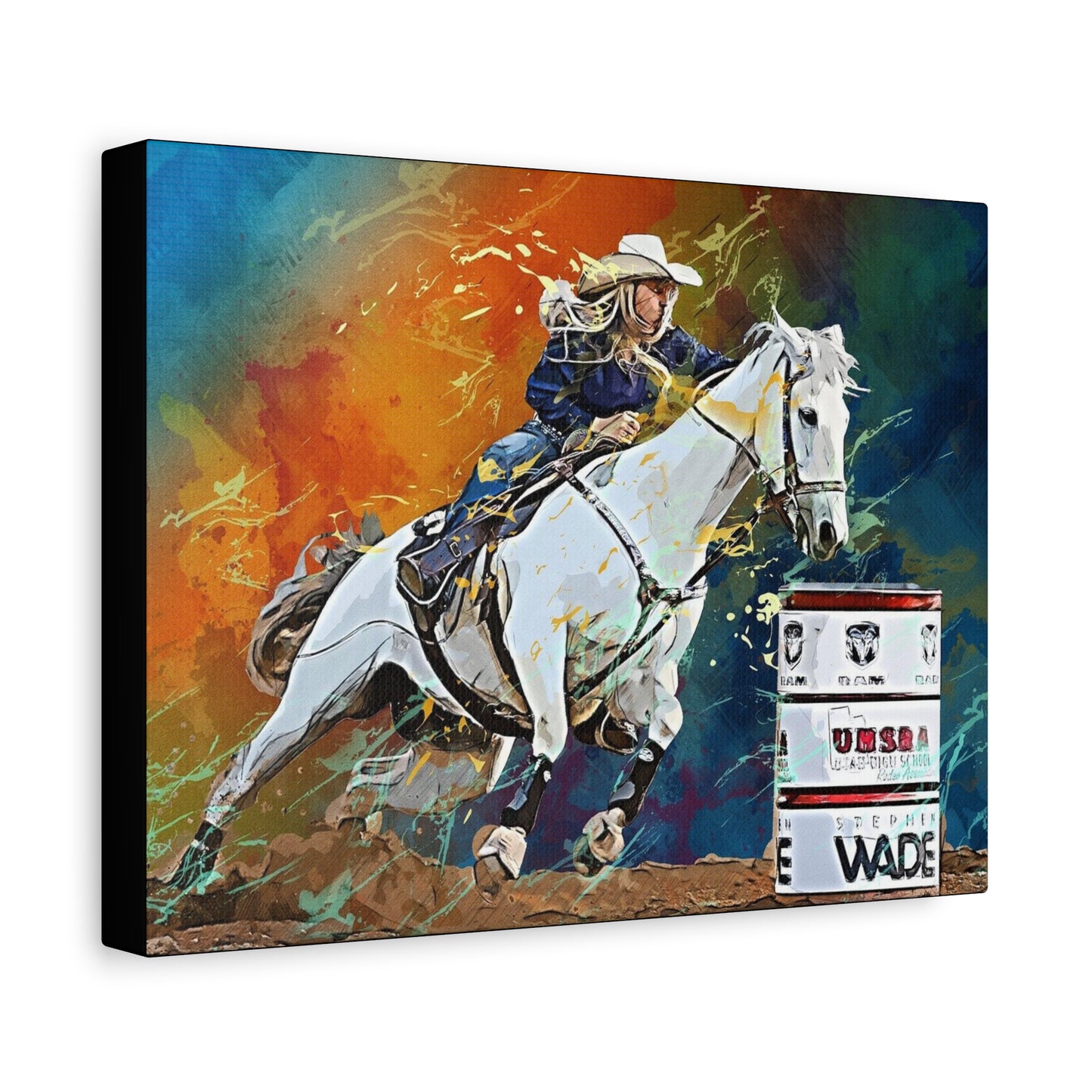 Cow Girl Matte Canvas, Stretched, 1.25"