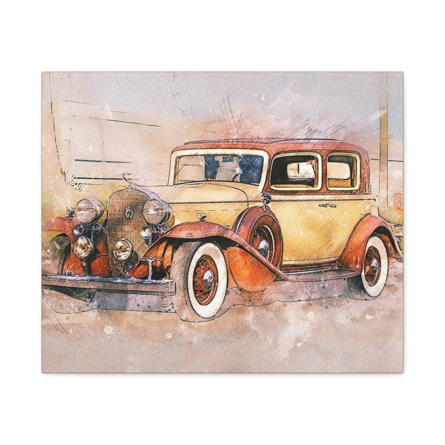 Cadillac Matte Canvas, Stretched, 1.25"