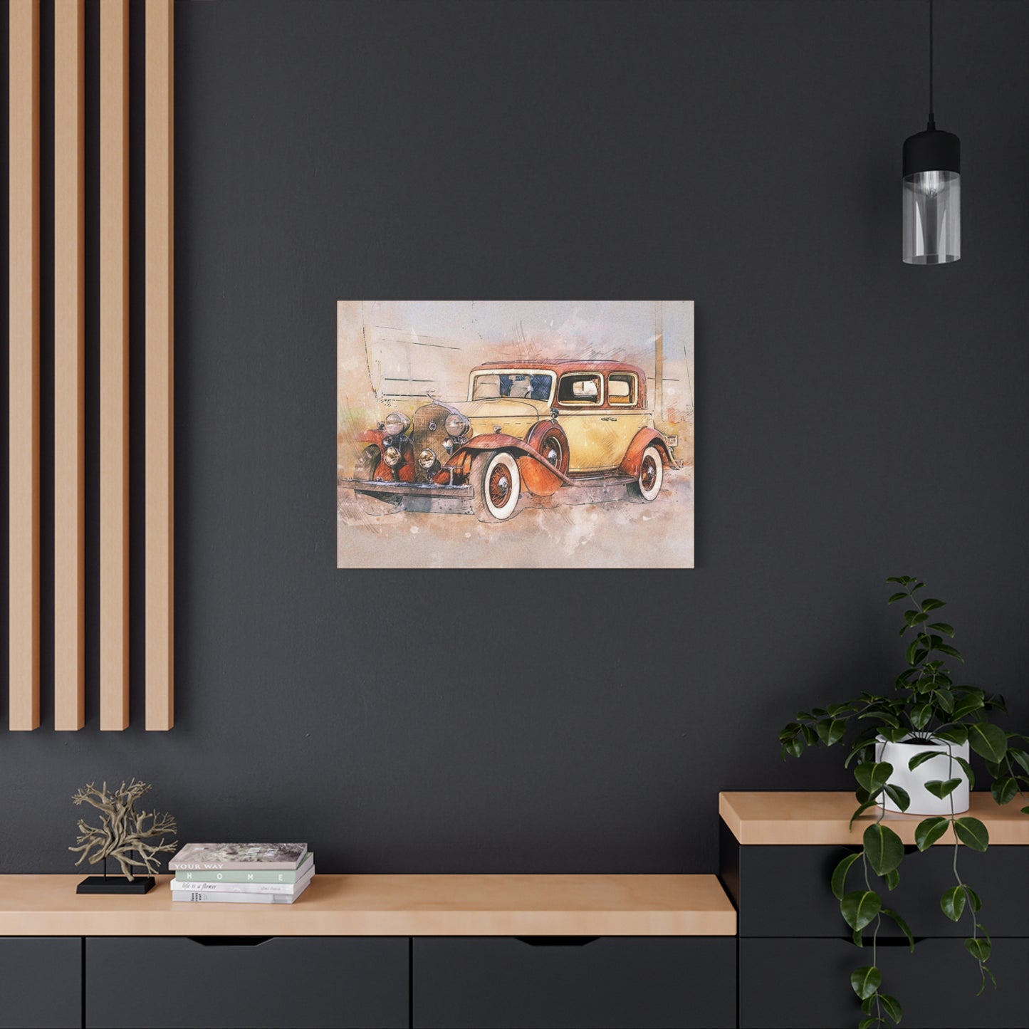Cadillac Matte Canvas, Stretched, 1.25"