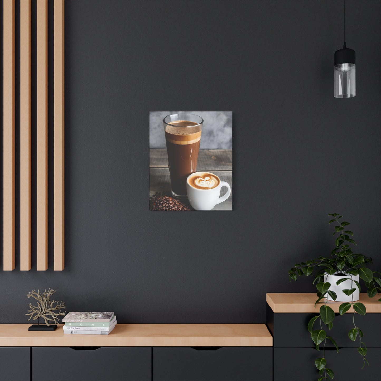 Coffee AI Gen Matte Canvas, Stretched, 1.25"