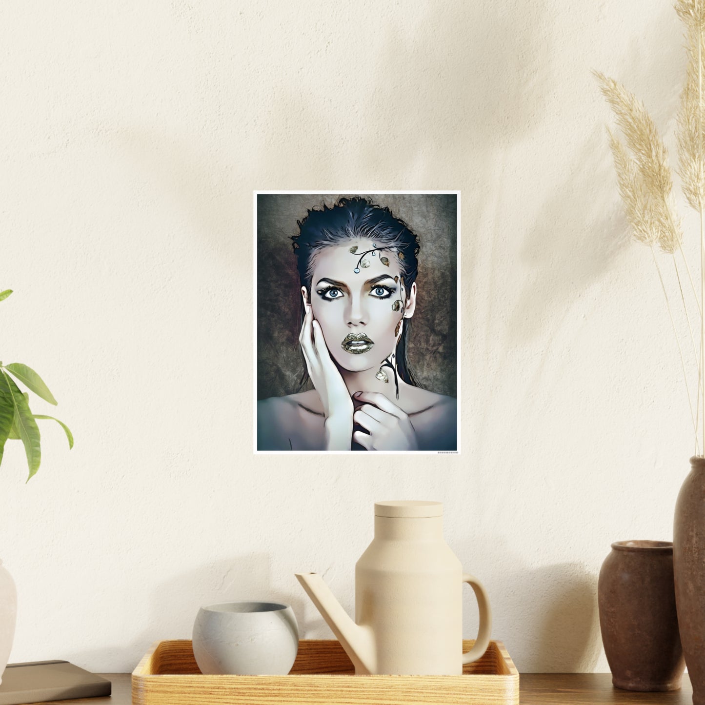 Woman Portrait Photo Art Paper Posters