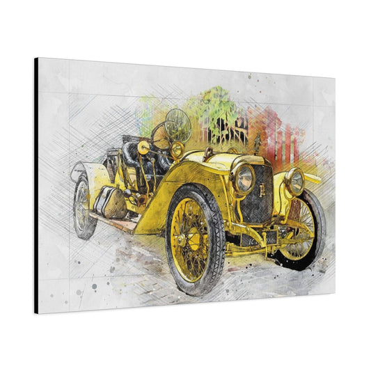Car Matte Canvas, Stretched, 1.25"