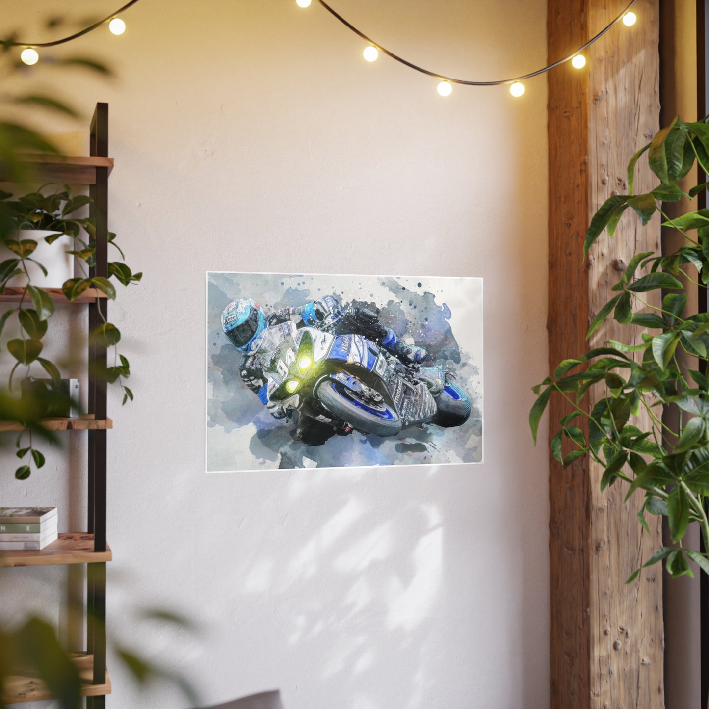 Motorcycle Race Photo Art Paper Posters