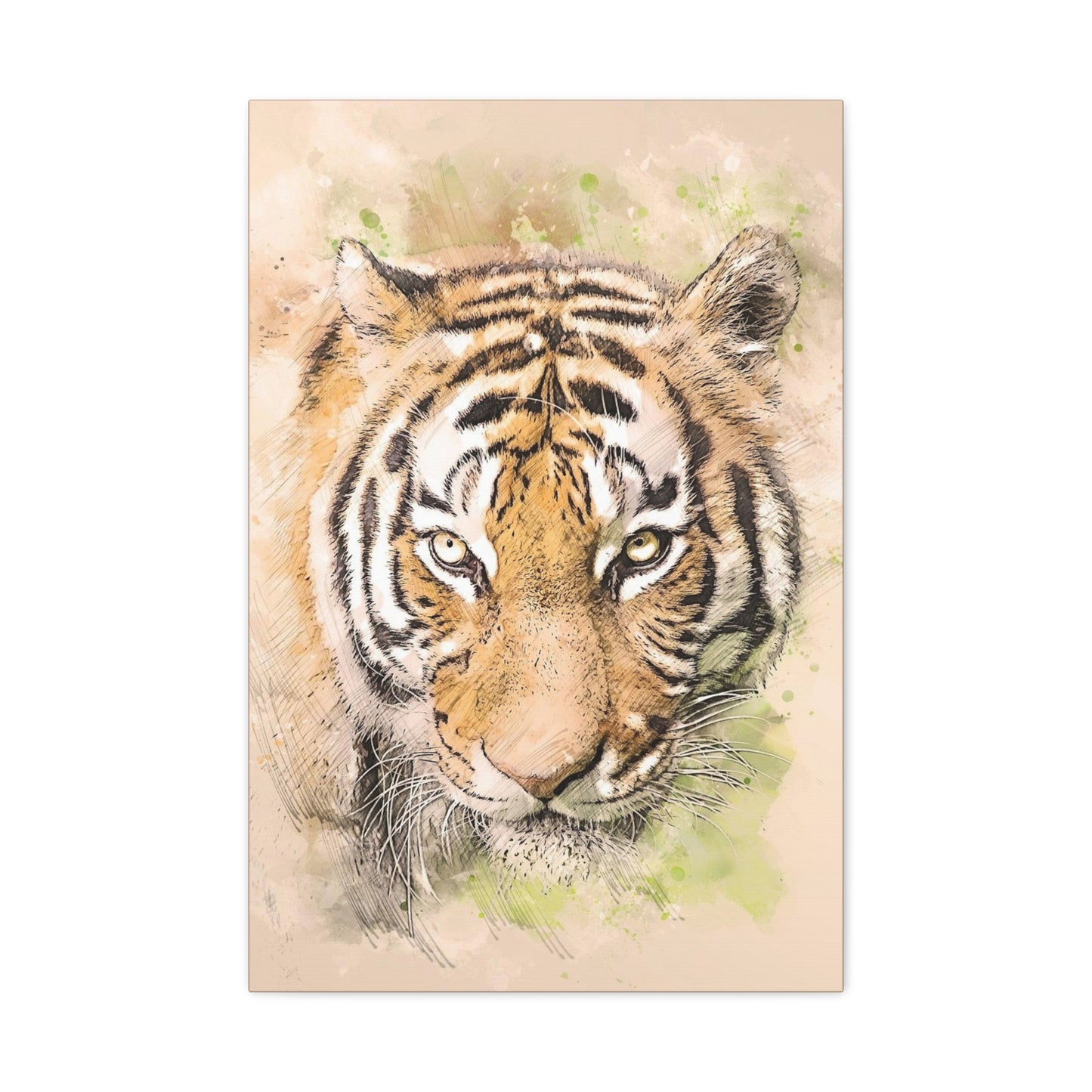 Tiger Matte Canvas, Stretched, 1.25"