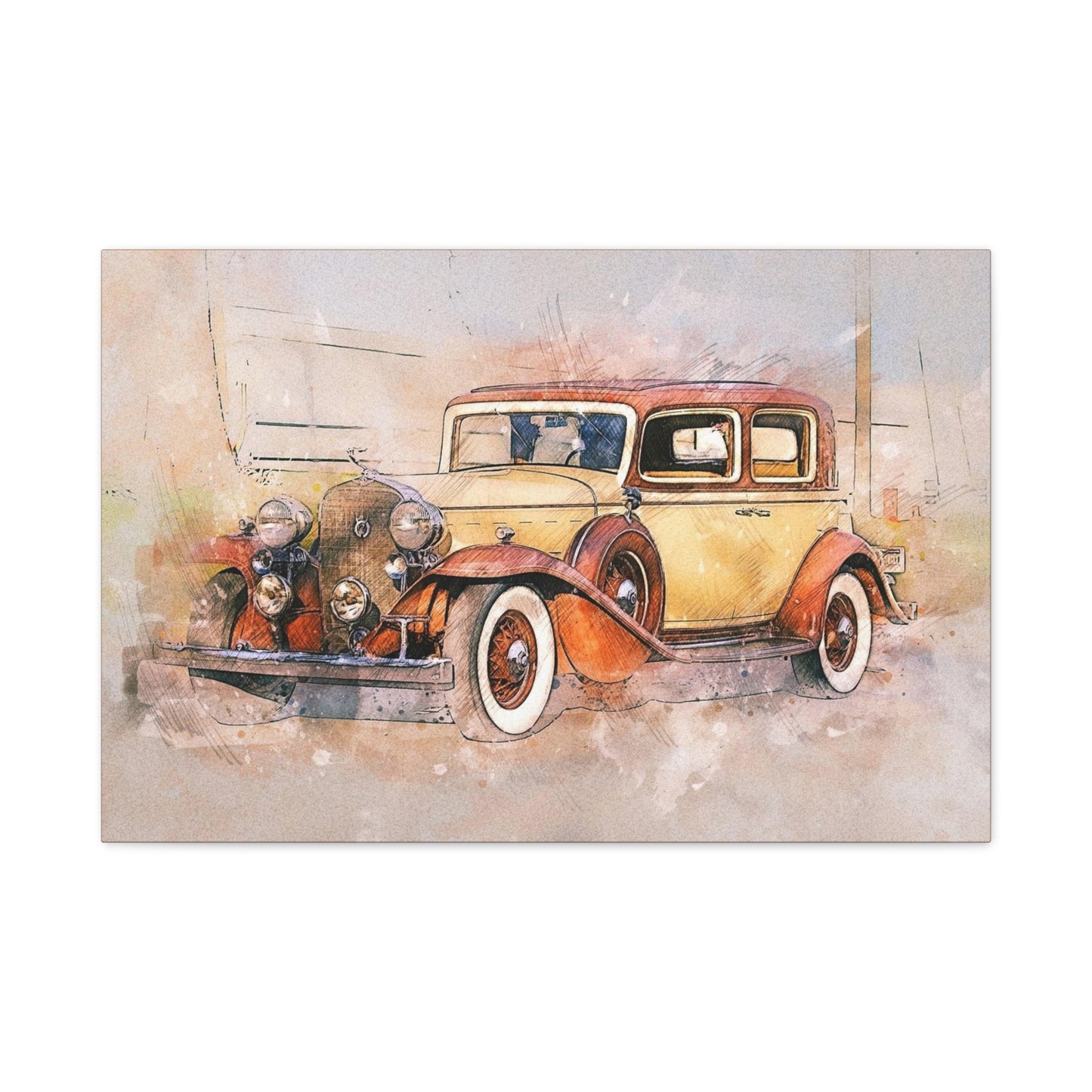 Cadillac Matte Canvas, Stretched, 1.25"