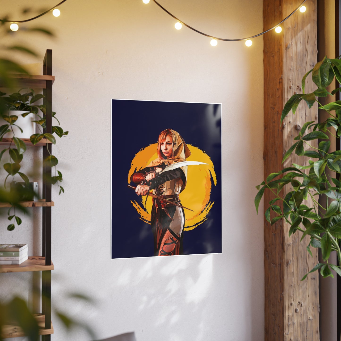 Cosplay Woman Warrior Photo Art Paper Posters