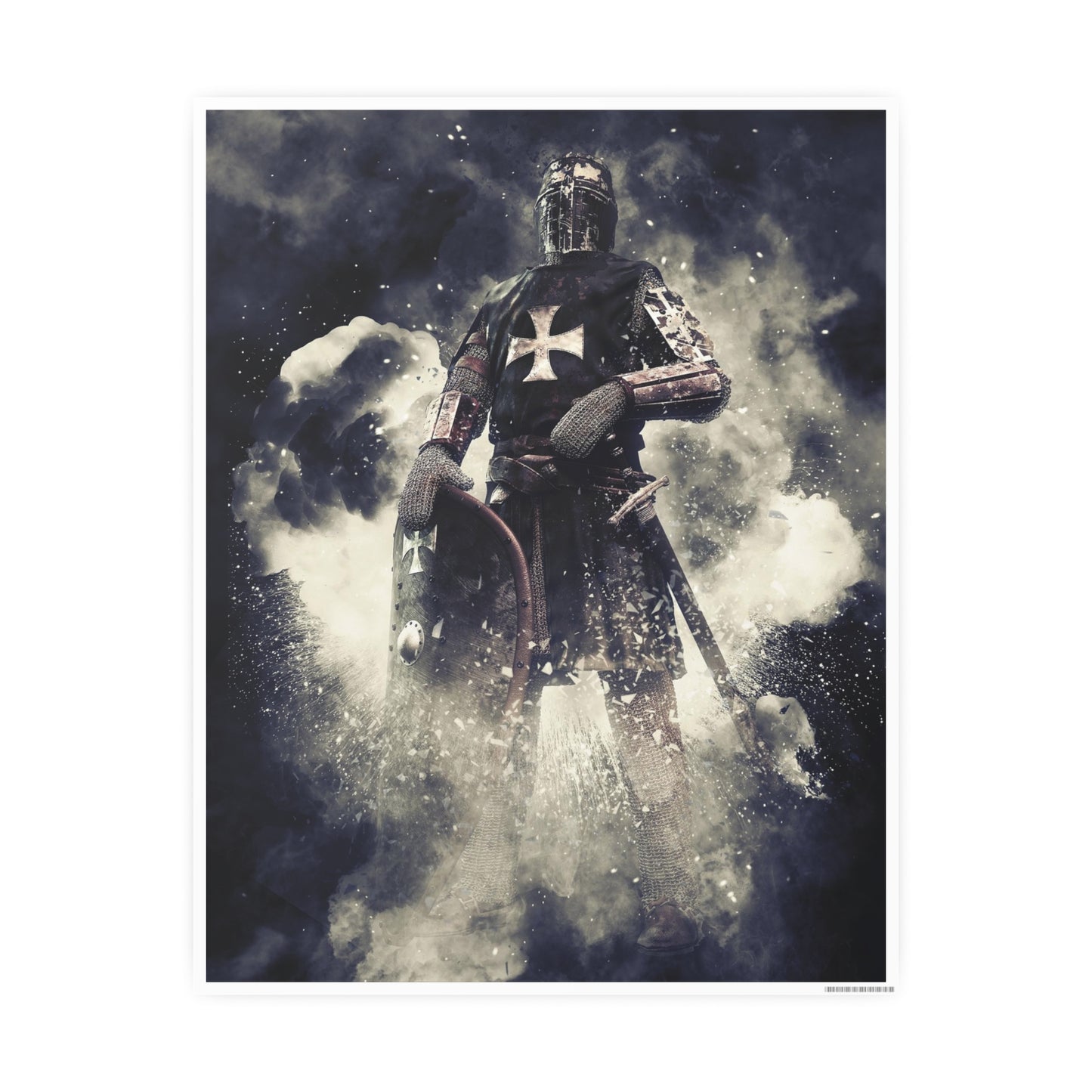 Knight Crusader Photo Art Paper Posters