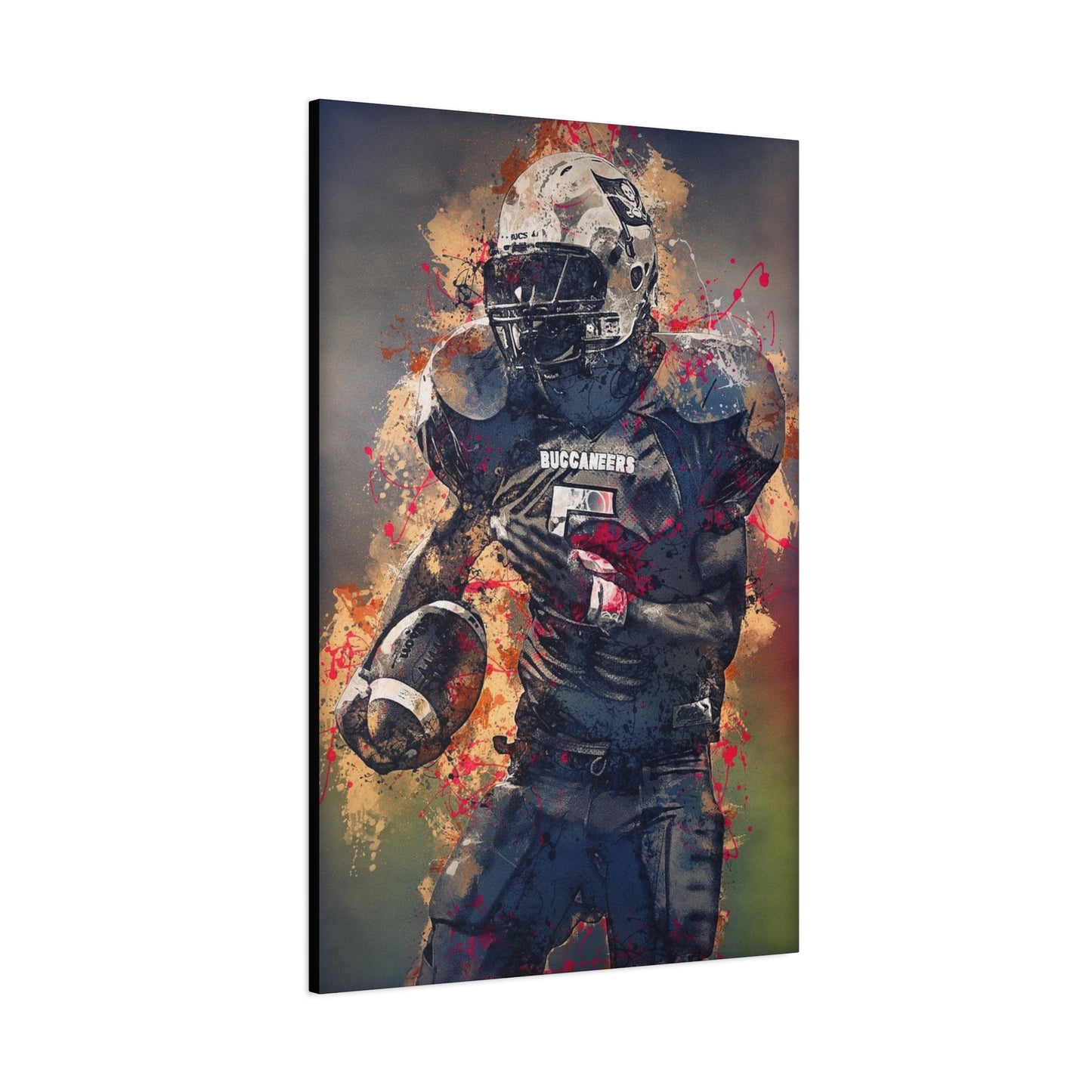 Football Matte Canvas, Stretched, 1.25"
