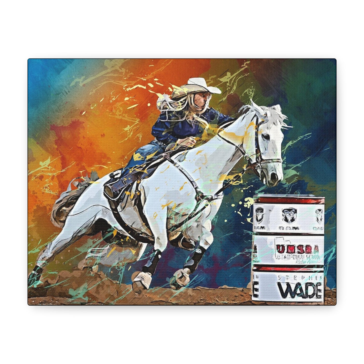 Cow Girl Matte Canvas, Stretched, 1.25"