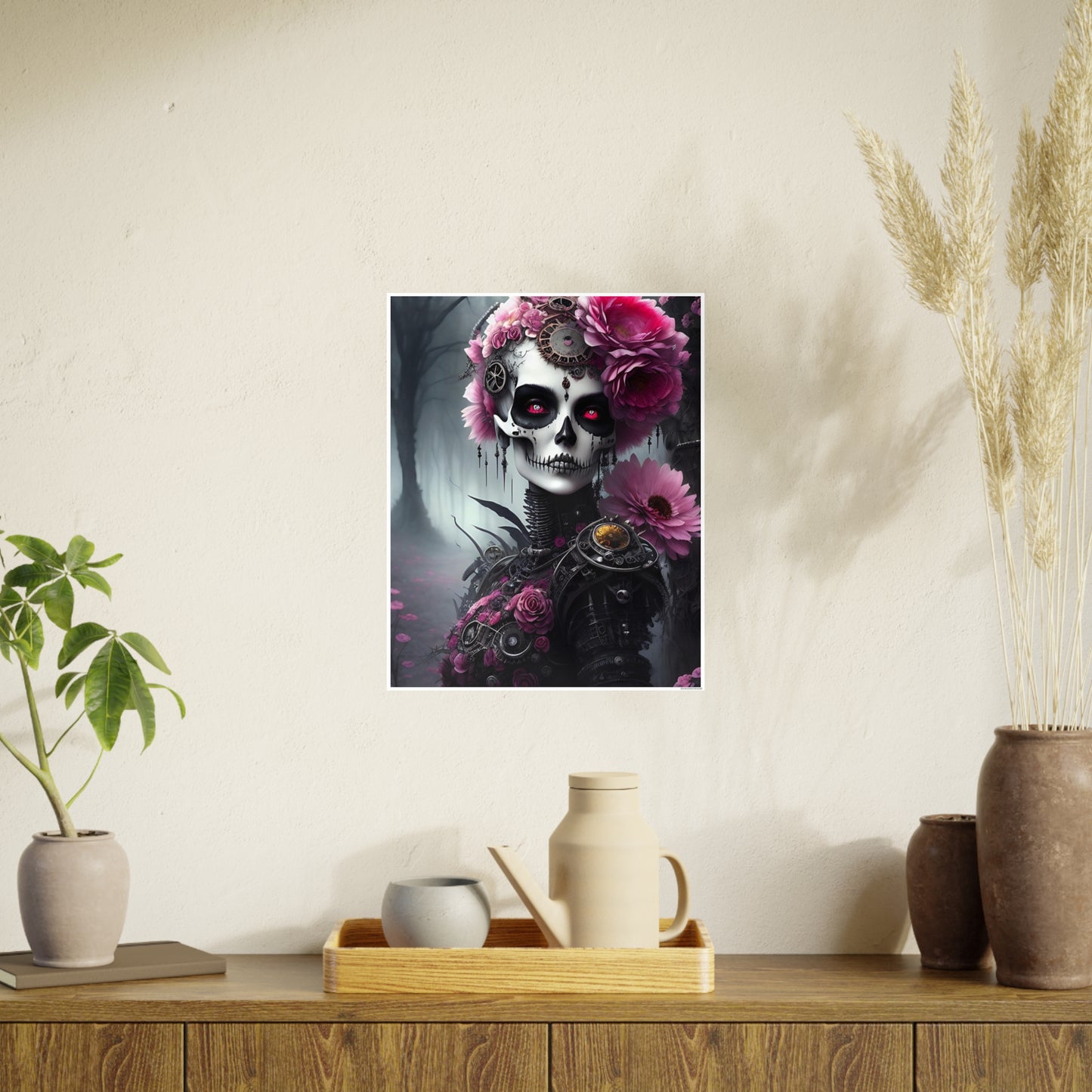 Skull AI Gen Photo Art Paper Posters