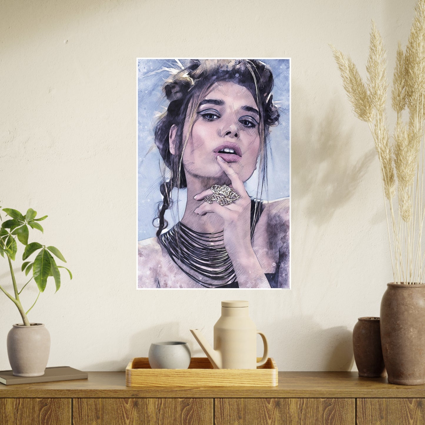 Woman Photo Art Paper Posters