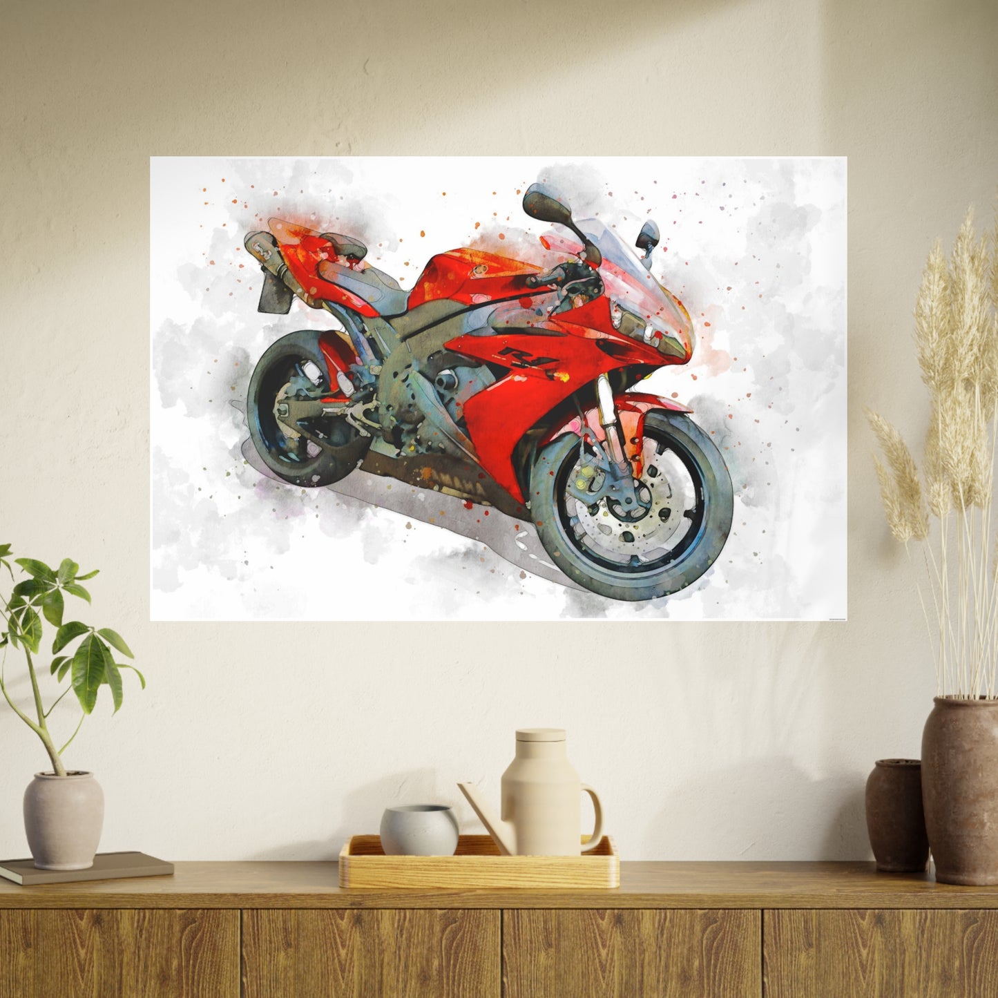 Yamaha R1 Photo Art Paper Posters