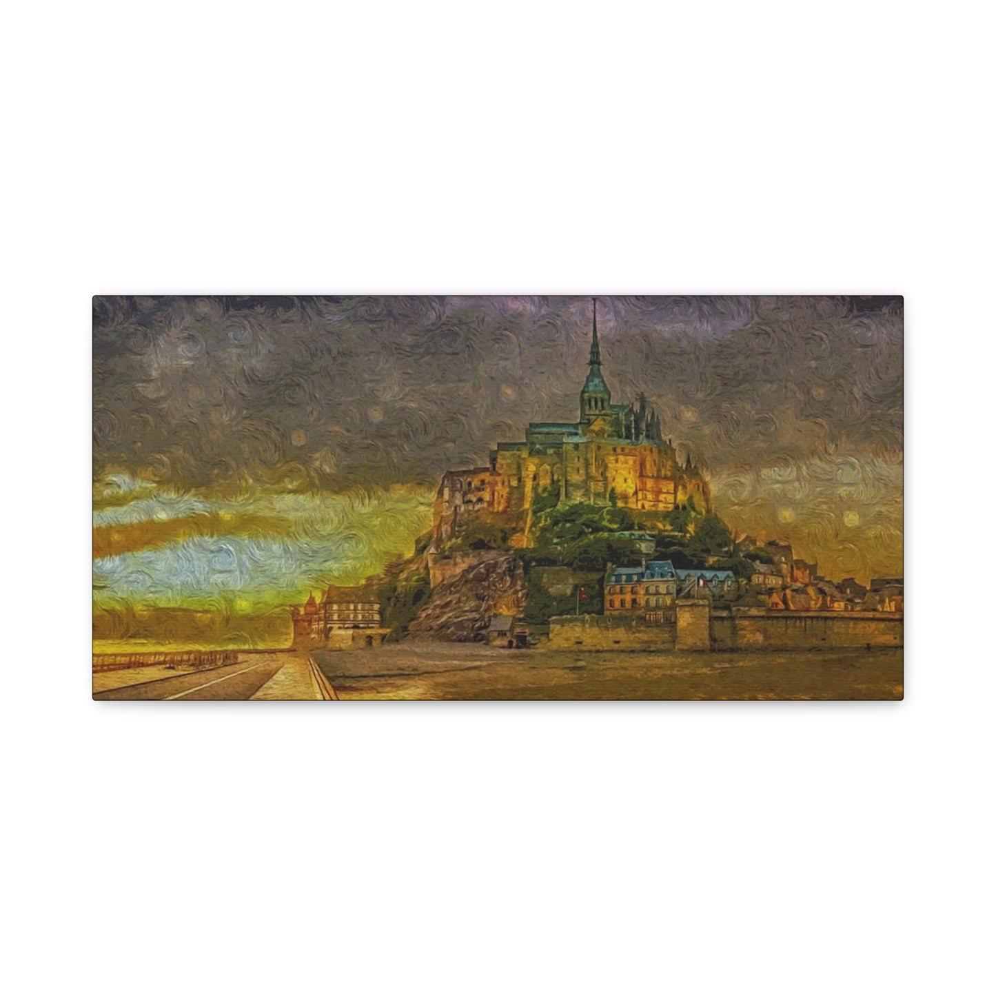 Mt St Michel Matte Canvas, Stretched, 1.25"