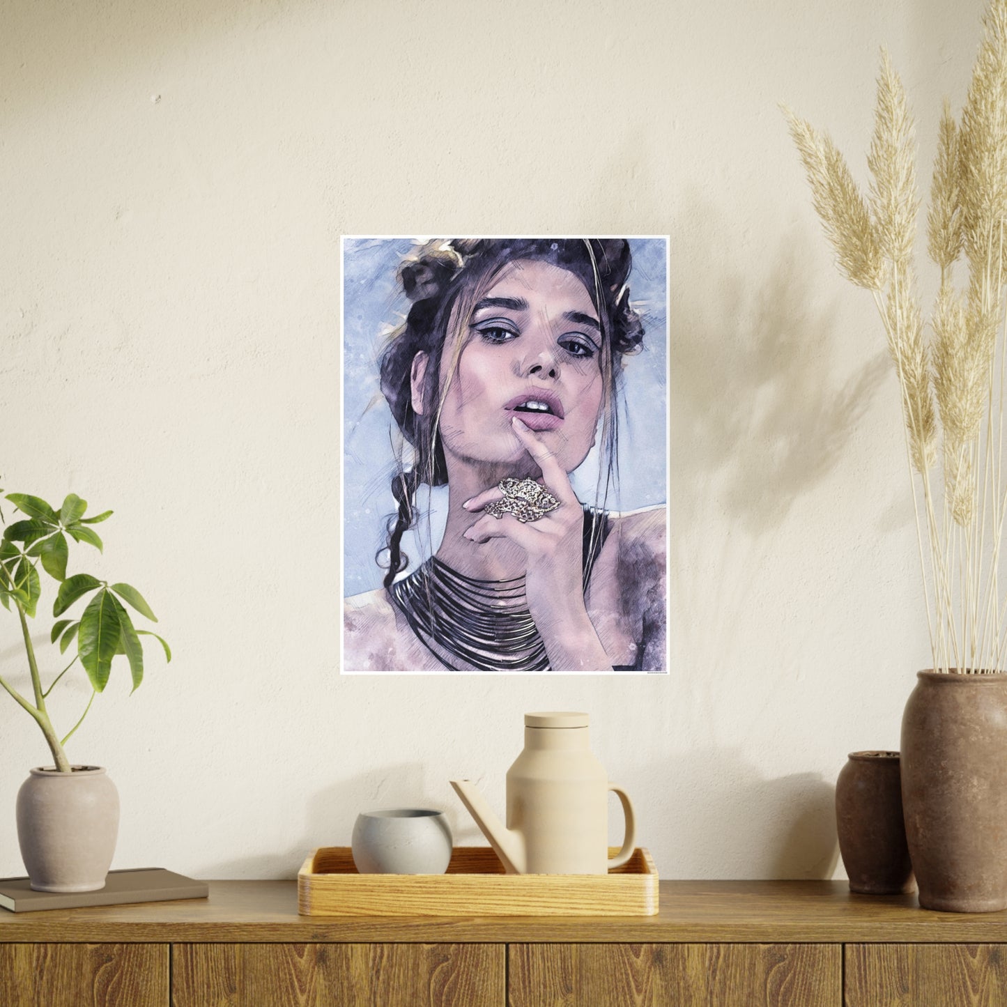 Woman Photo Art Paper Posters