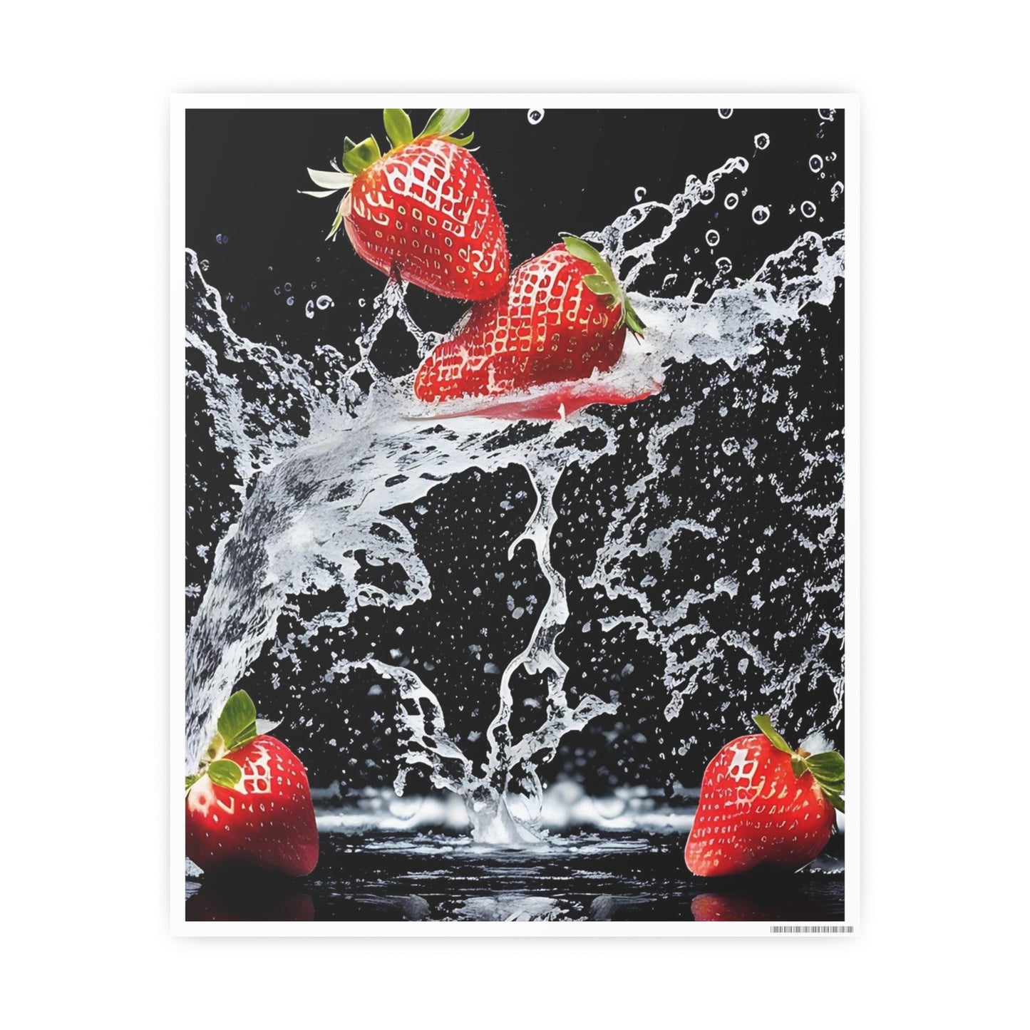 Strawberry AI Gen Photo Art Paper Posters