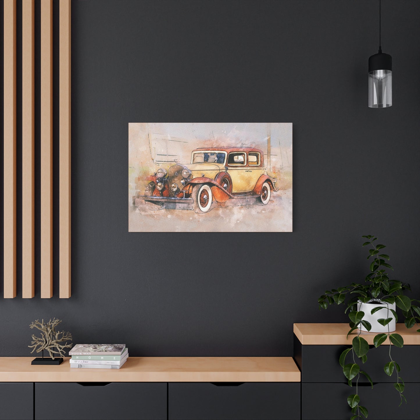 Cadillac Matte Canvas, Stretched, 1.25"