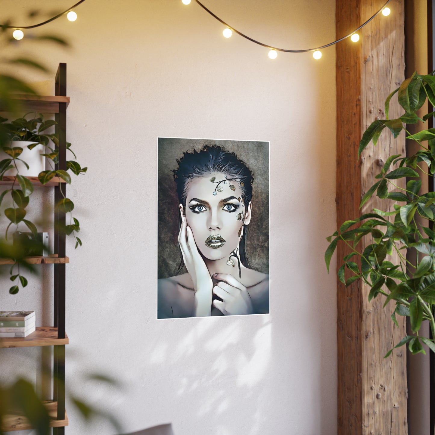 Woman Portrait Photo Art Paper Posters