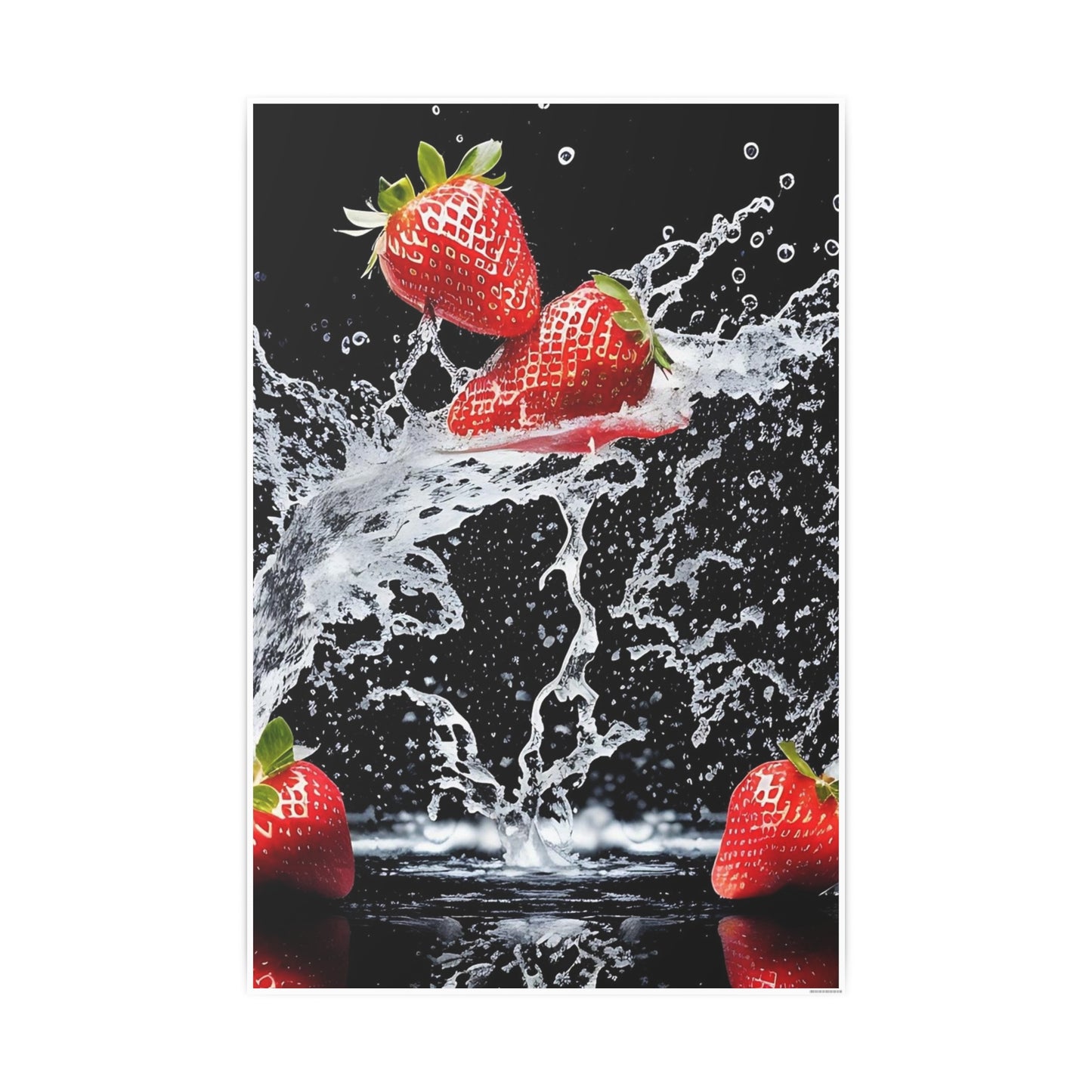 Strawberry AI Gen Photo Art Paper Posters
