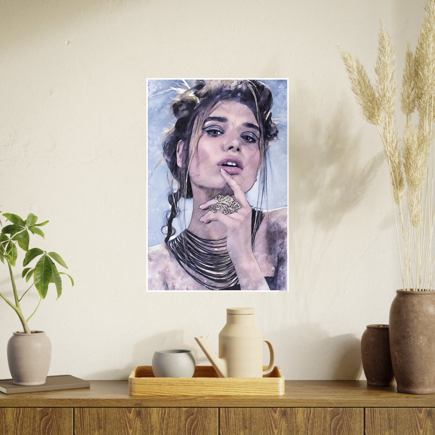 Woman Photo Art Paper Posters