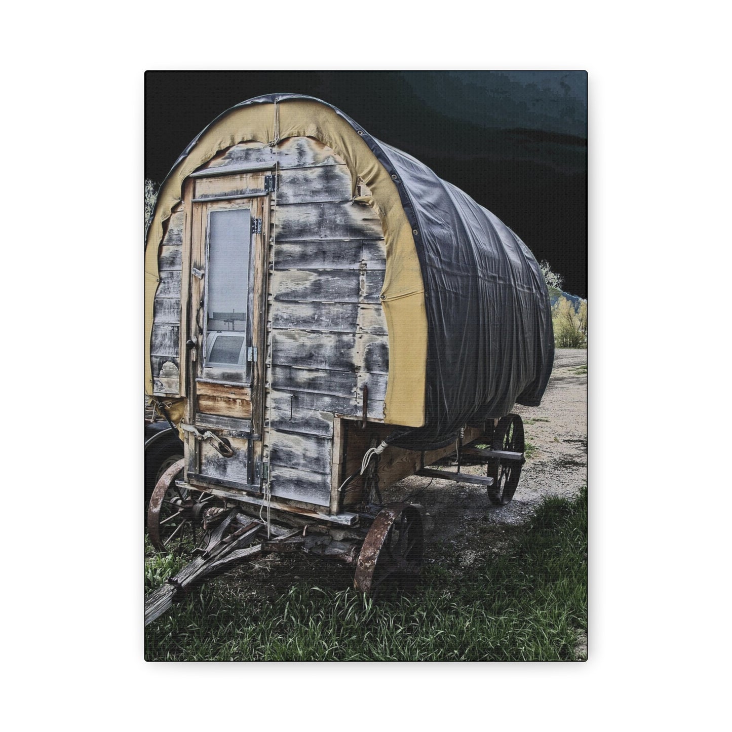 Chuck Wagon Matte Canvas, Stretched, 1.25"