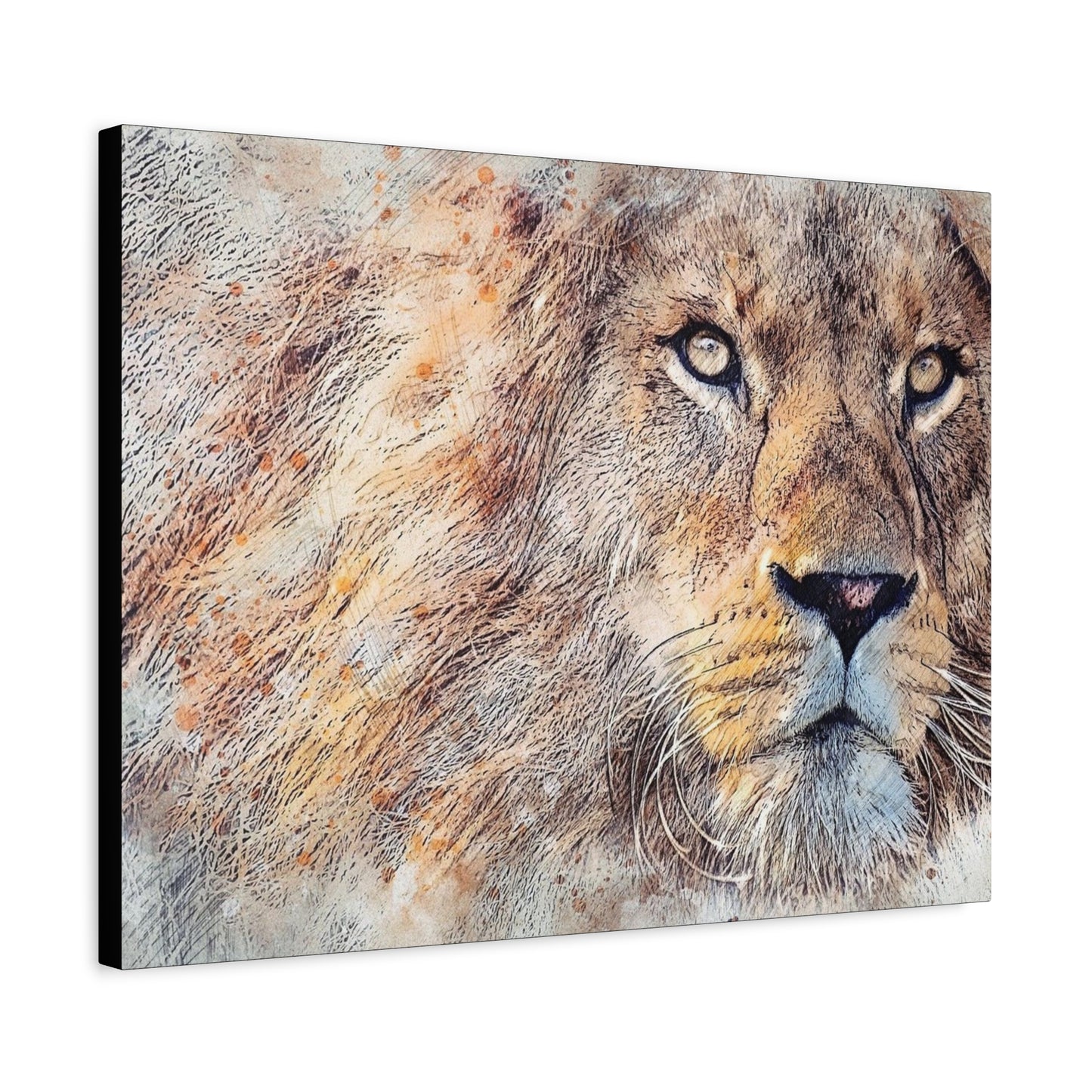 Lion Matte Canvas, Stretched, 1.25"